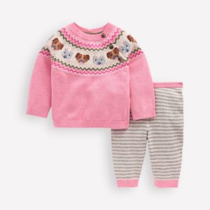 Fun Knitted Play Set-Vintage Pink Pets