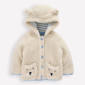 Girls Borg Fleece-Oatmeal Bears