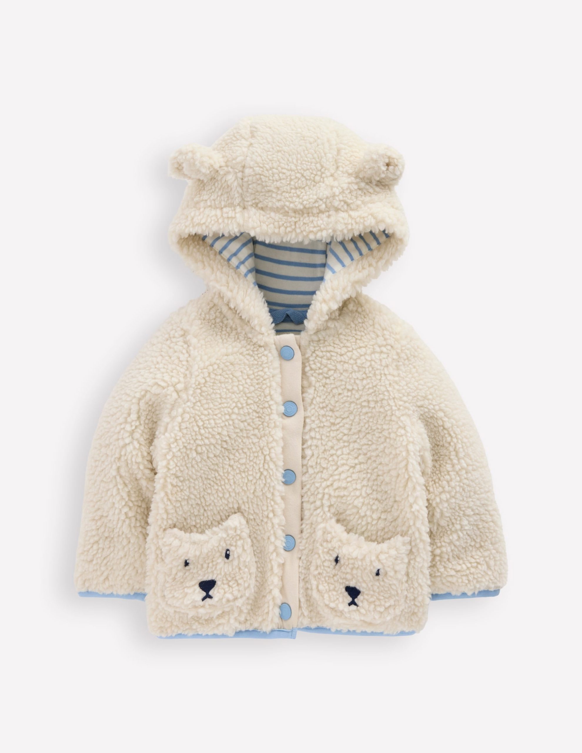 Girls Borg Fleece-Oatmeal Bears