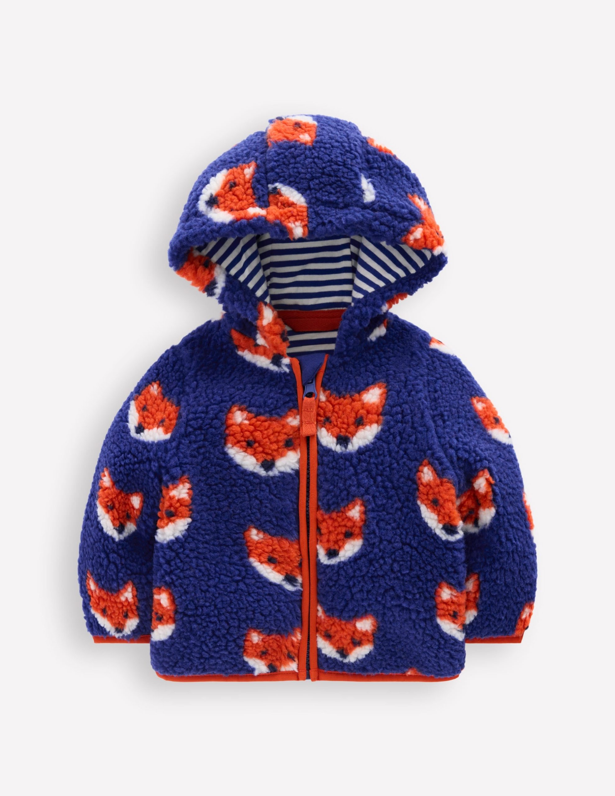 Boys Borg Fleece-Blue Foxes - Image 2