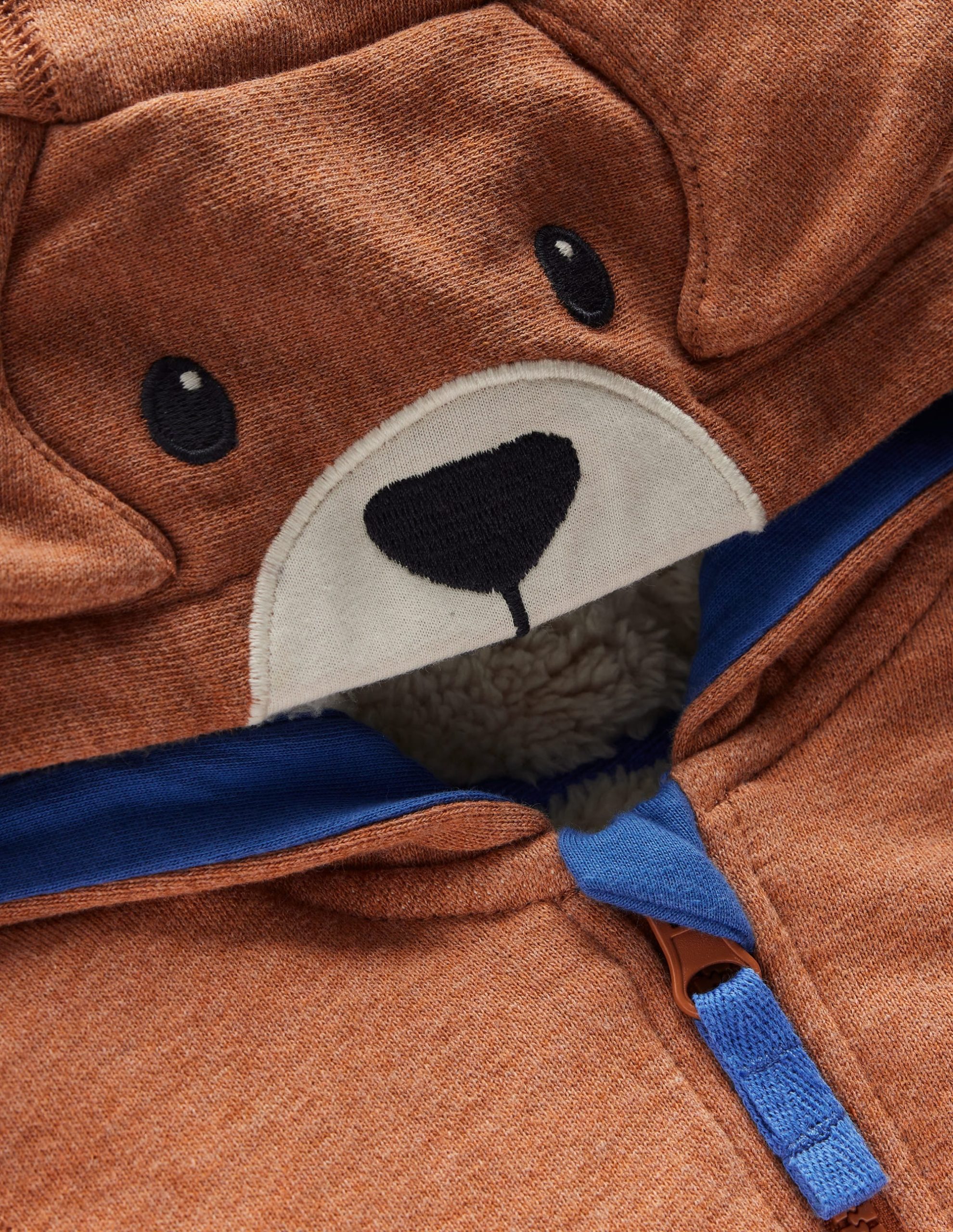 Shaggy Lined Novelty Hoody-Brown Dog - Image 3