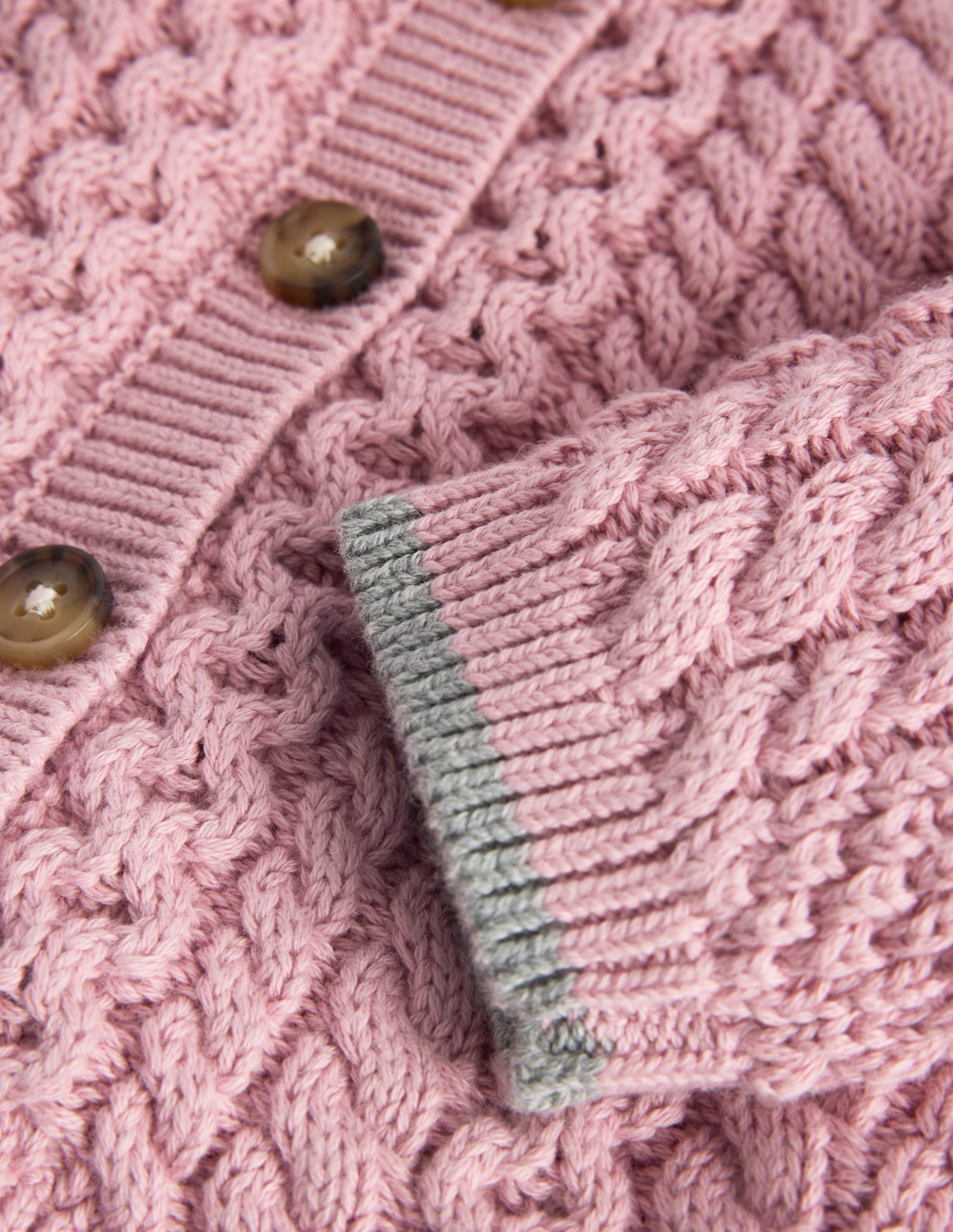 Cable Knitted Play Set-Vintage Pink - Image 4