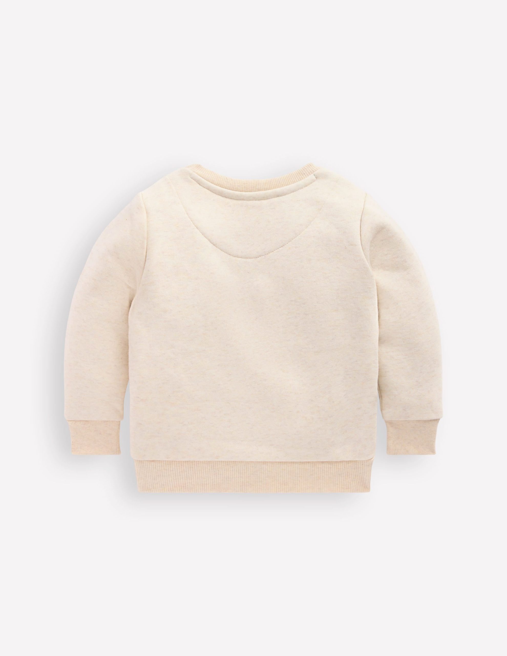 Boys Appliqu?? Sweatshirt-Oatmeal Marl Dinosaur - Image 2