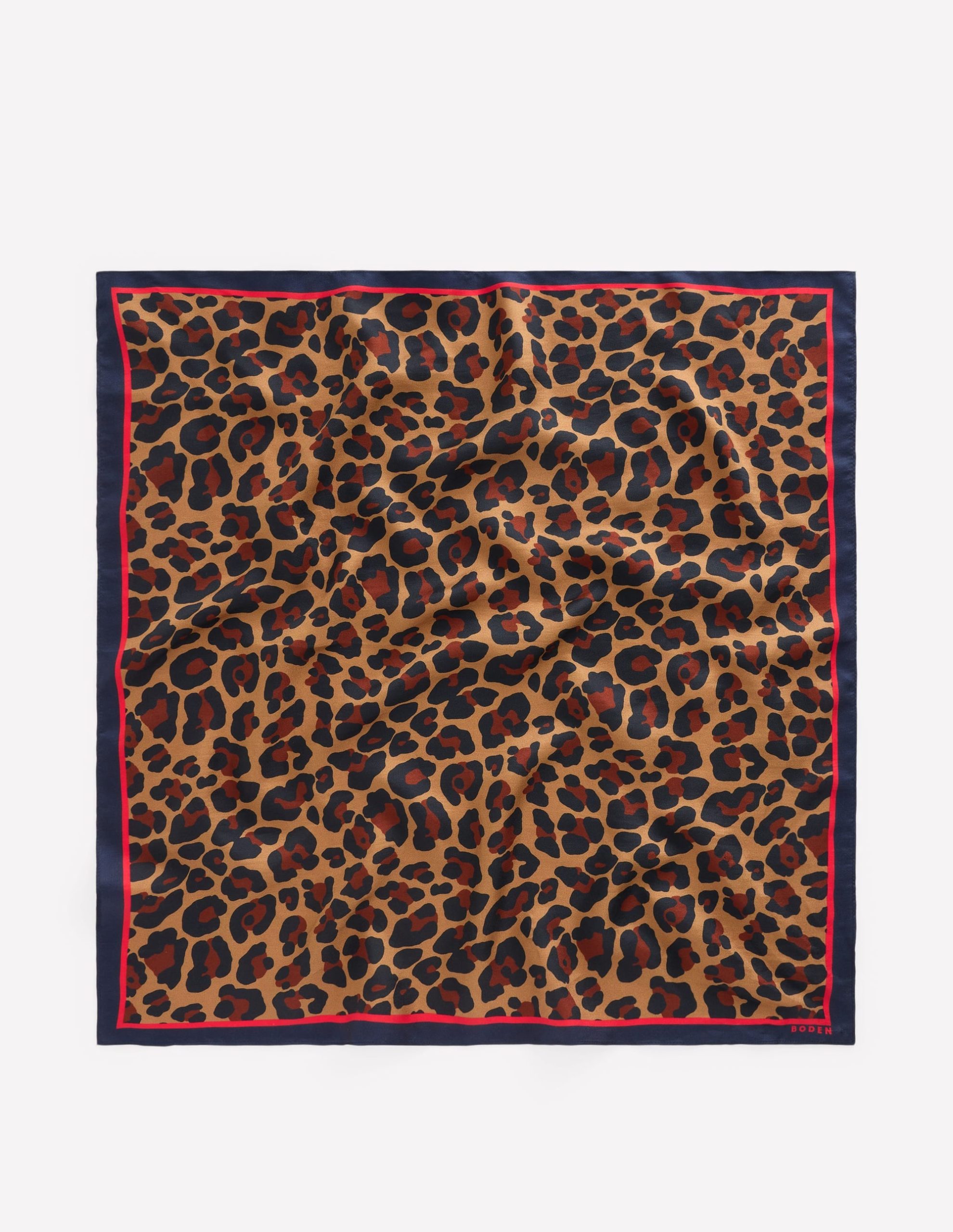 Silk Square Scarf-Multi. Cheetah Pop - Image 4