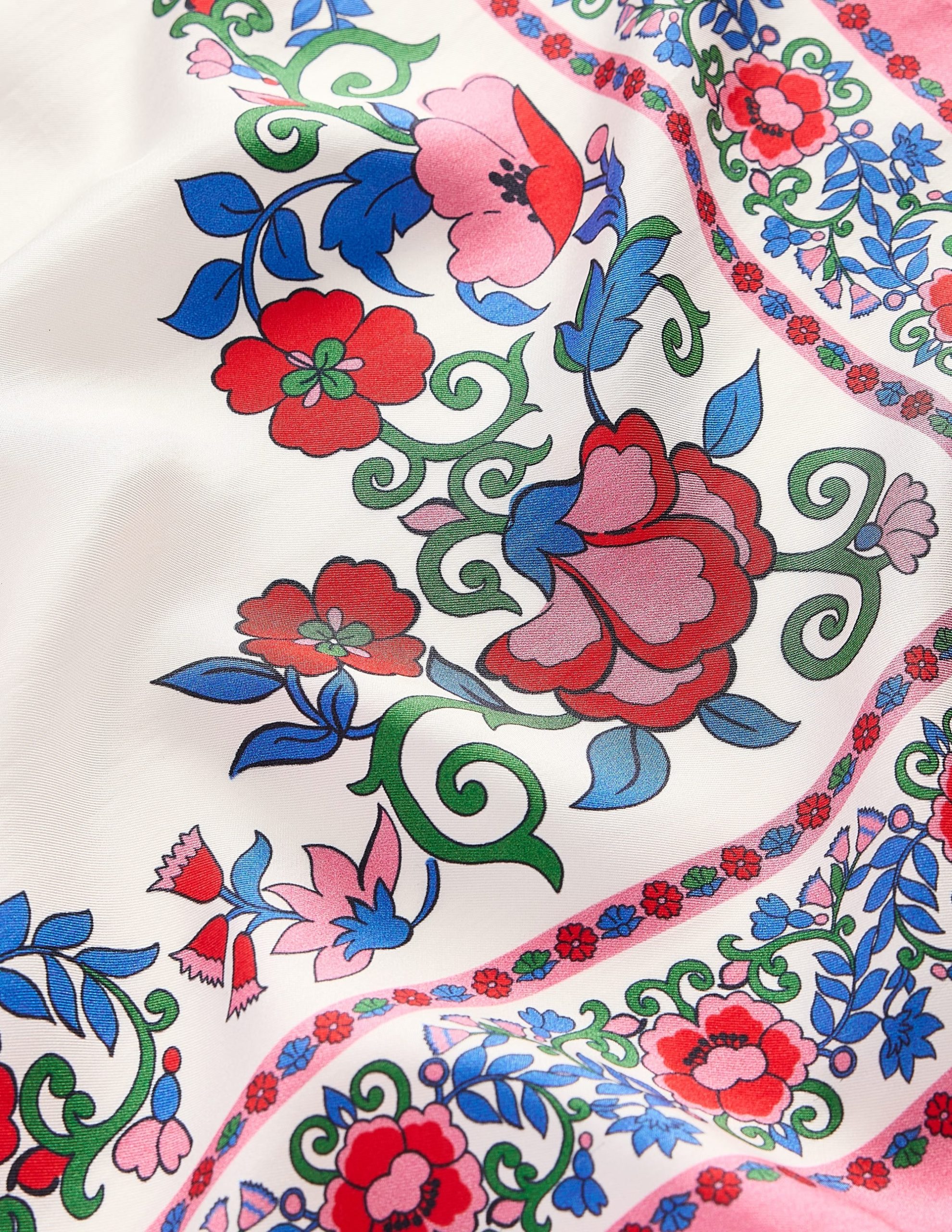 Silk Square Scarf-Multi. Ornamental Lattice - Image 4