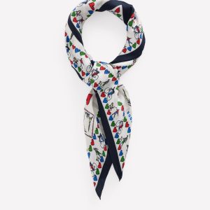 Silk Square Scarf-Postcard