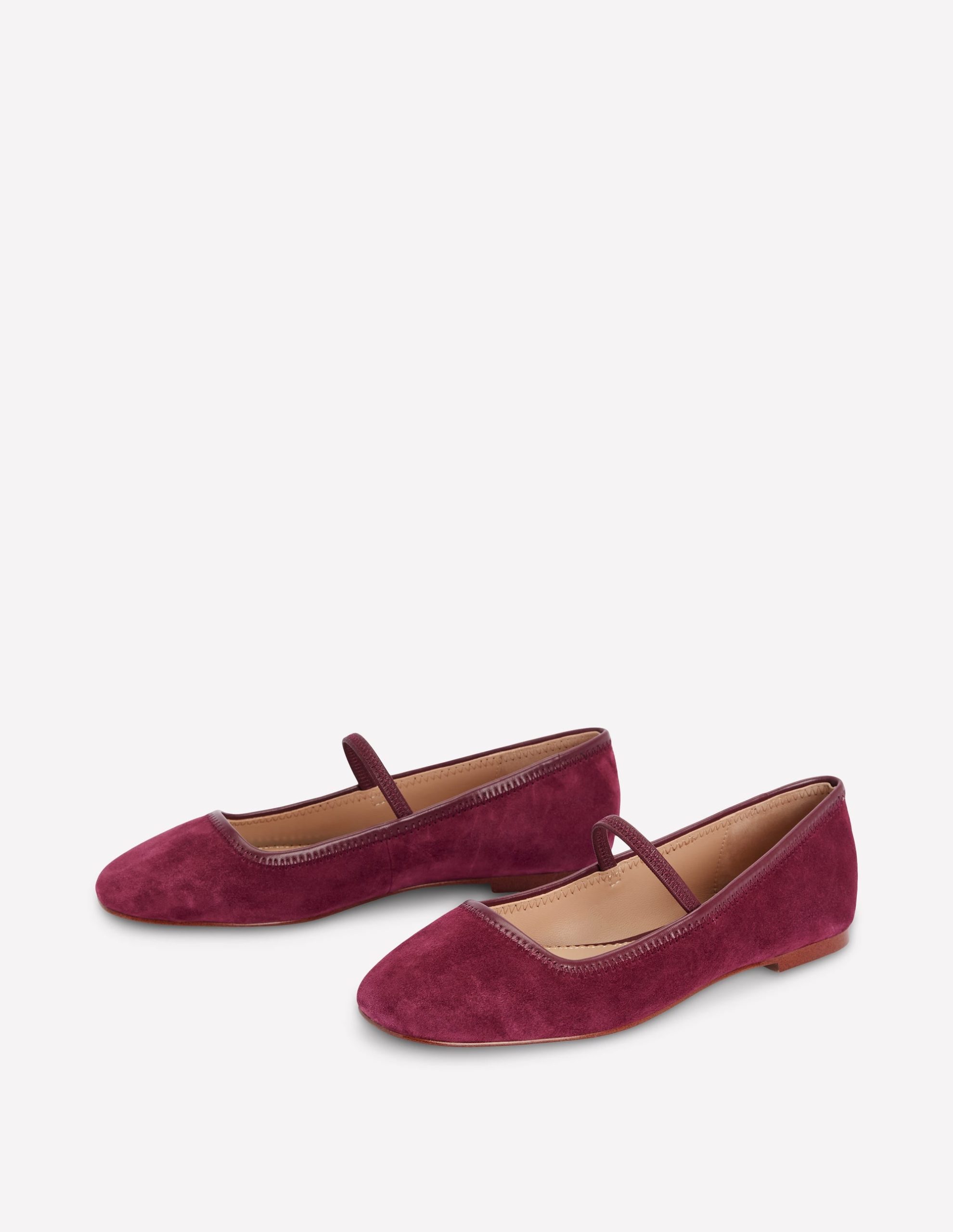 Thea Mary Jane Ballet Flats-Oxblood - Image 3