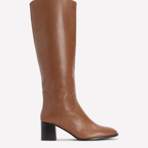 Skye Smart Knee Boots-Tan