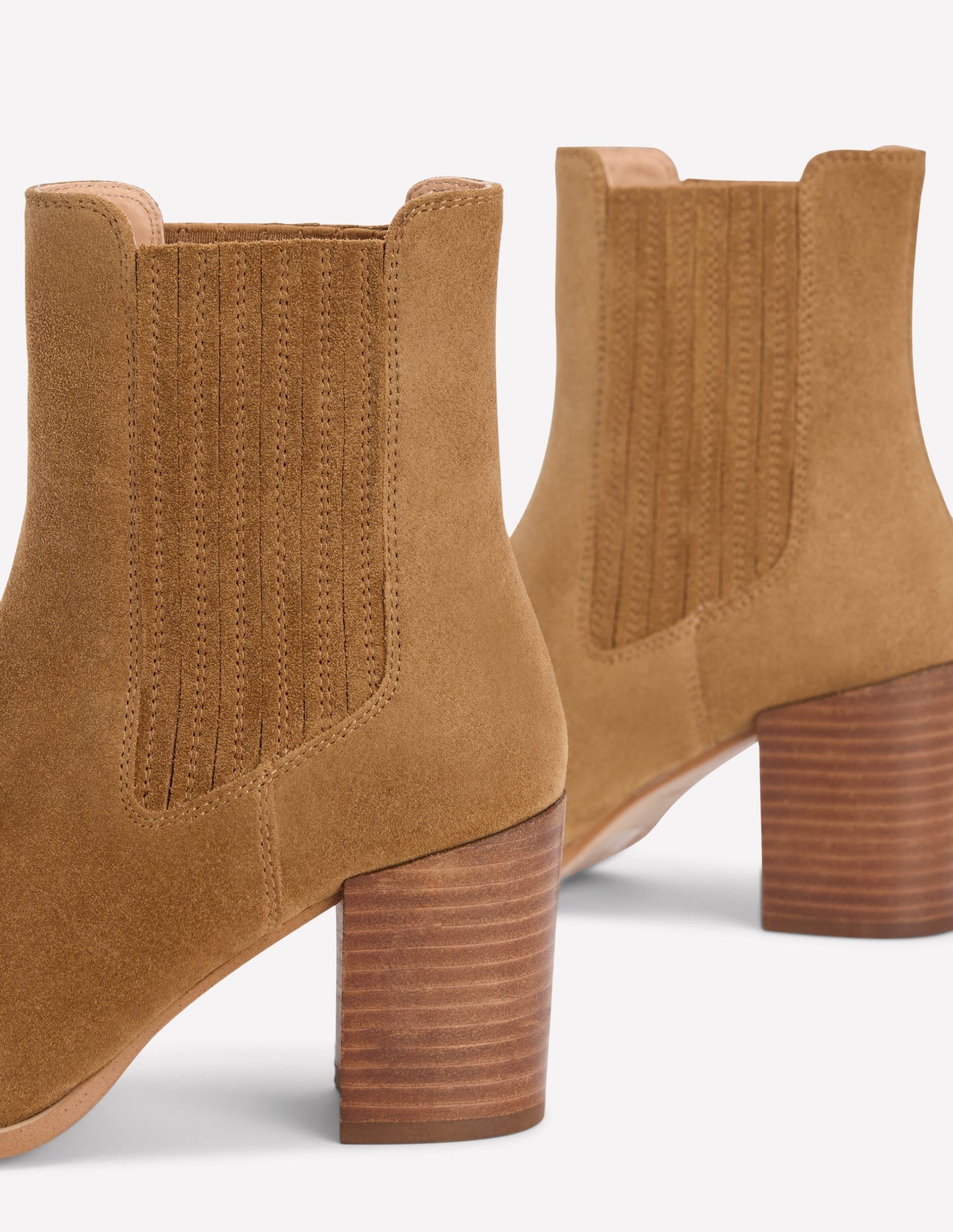 Point Casual Ankle Boots-Caramel - Image 4