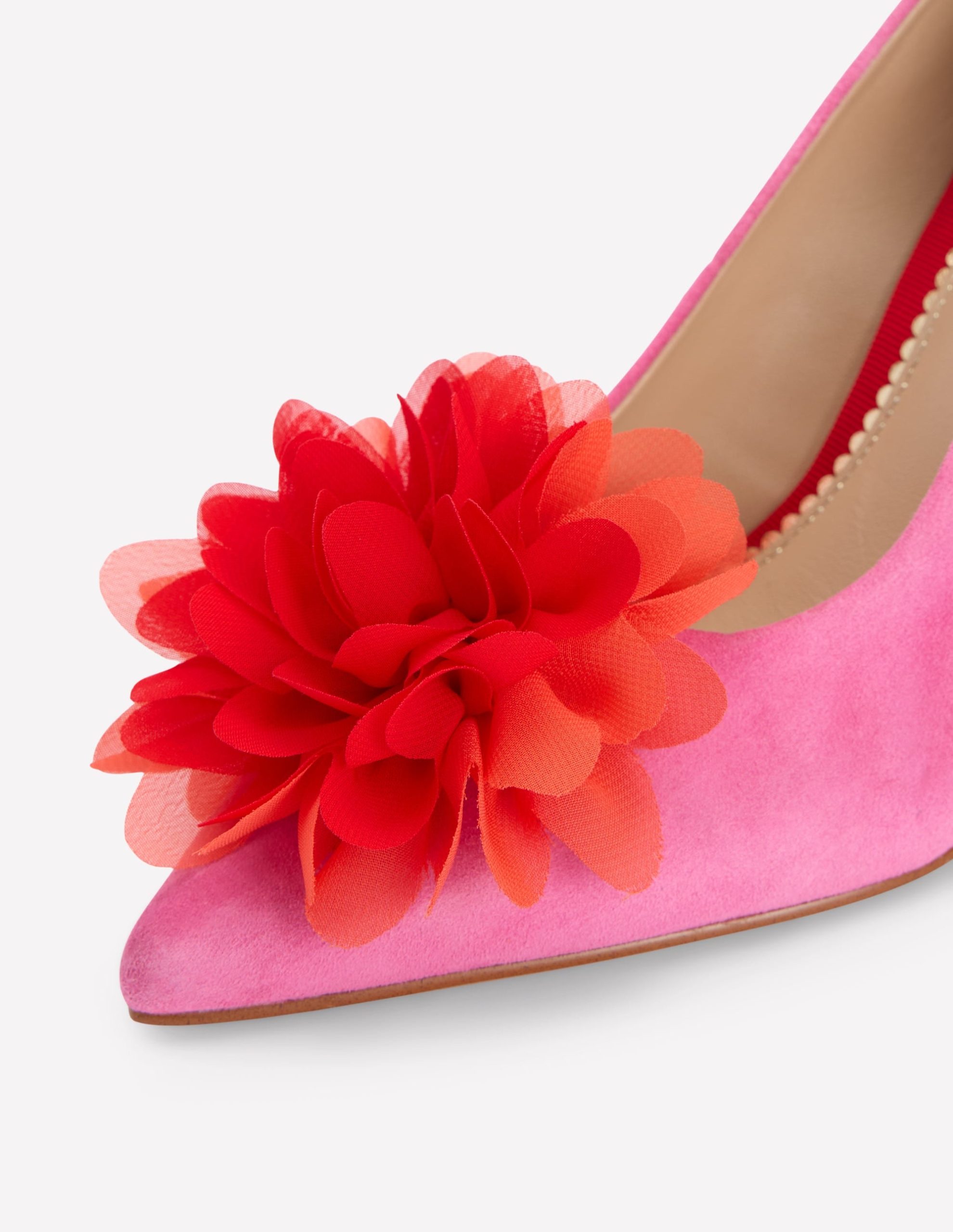 Flower Point Heels-Hot Pink - Image 4