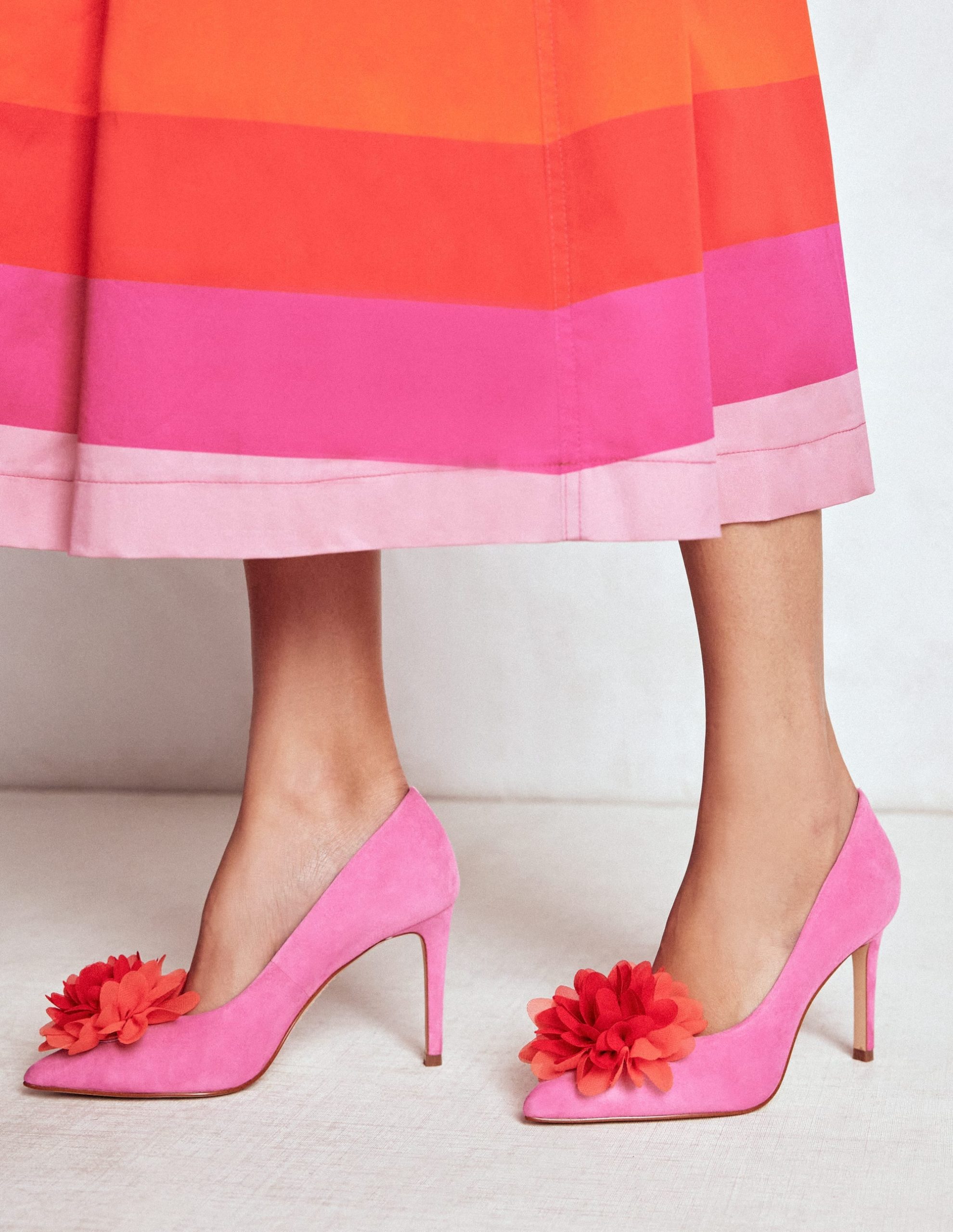 Flower Point Heels-Hot Pink - Image 2