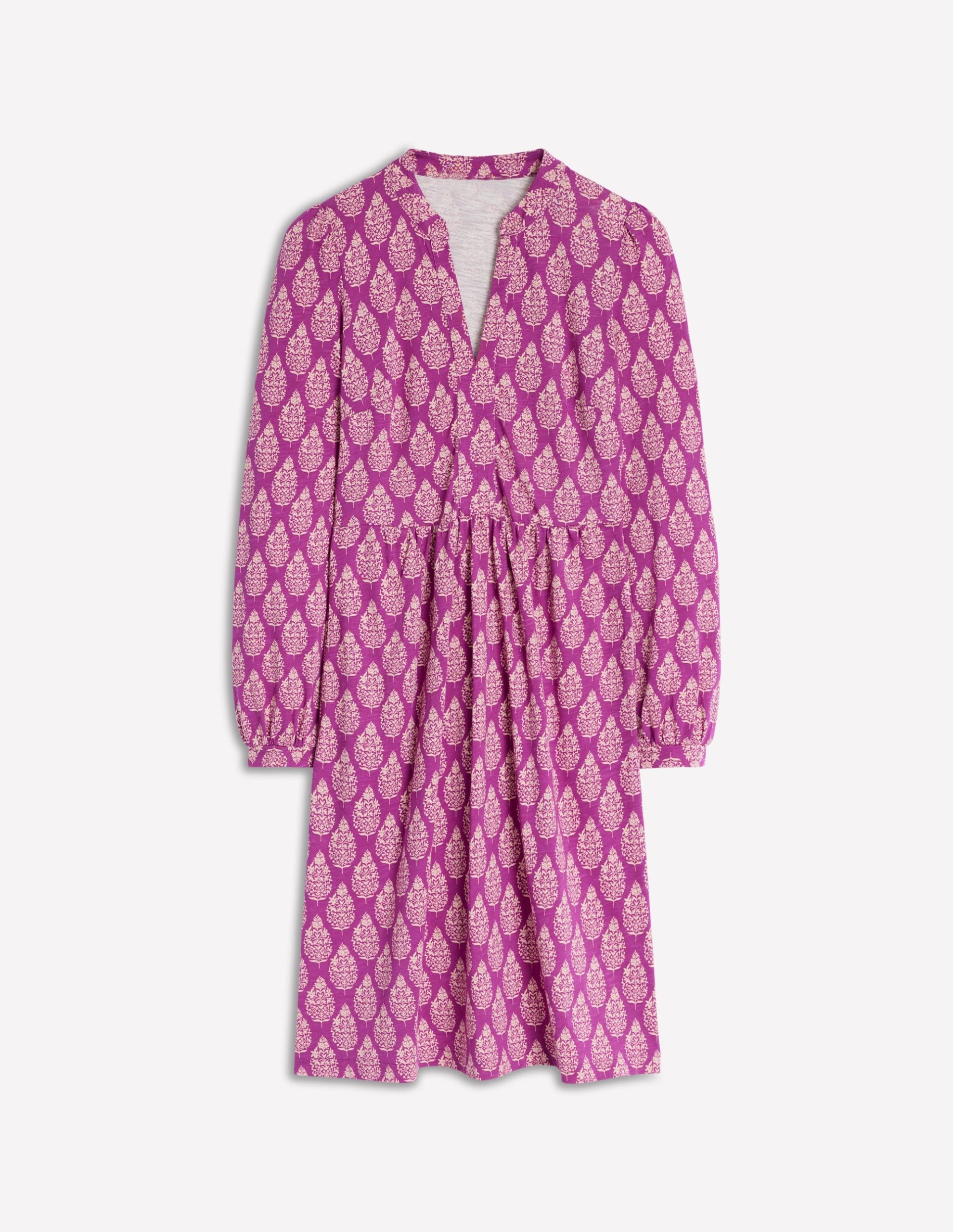 Naomi Relaxed Jersey Dress-Purple. Wildflower Bouquet - Image 6