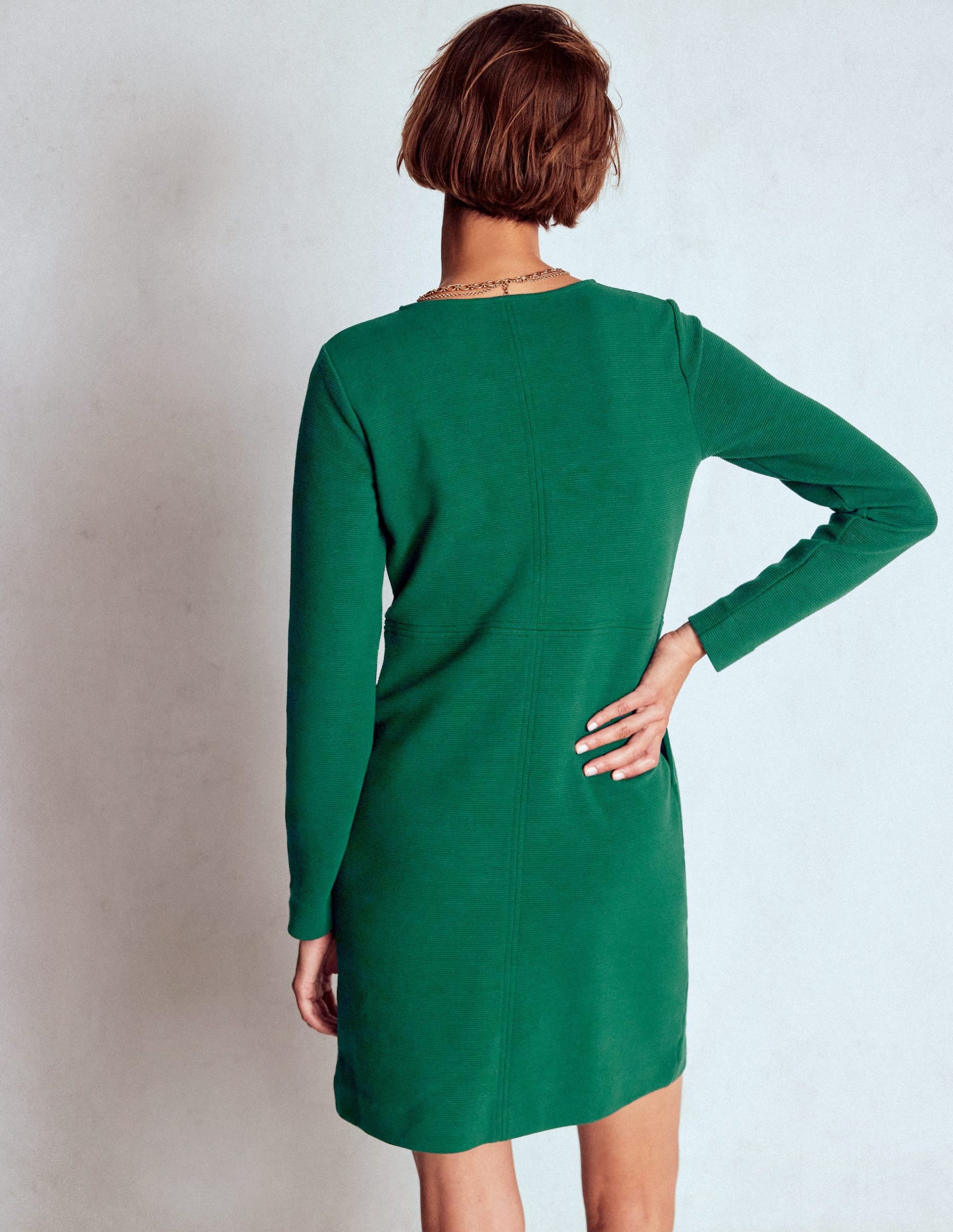 Cornelia Ottoman Dress-Emerald Night - Image 3