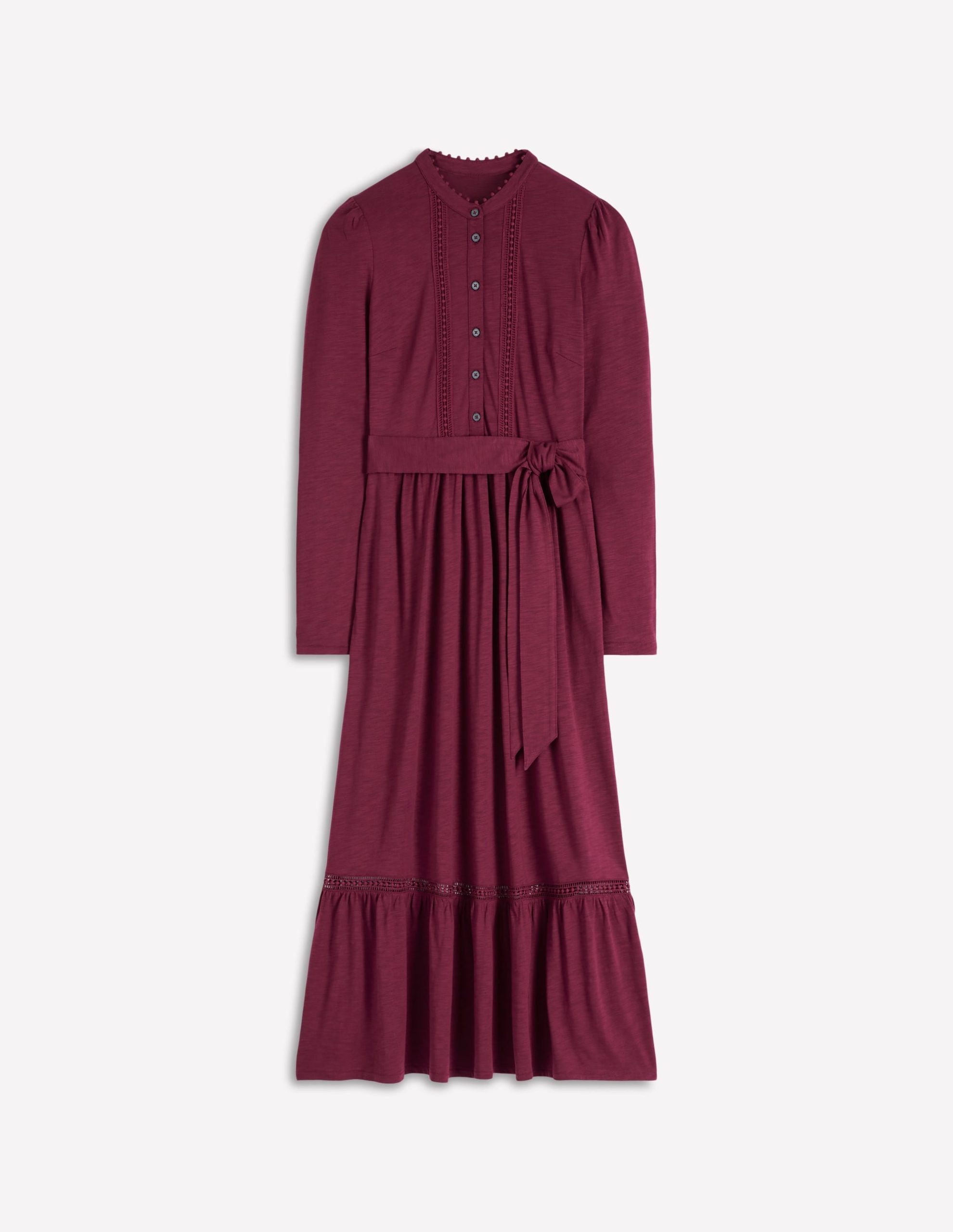 Edwina Jersey Shirt Dress-Deep Wisteria - Image 7