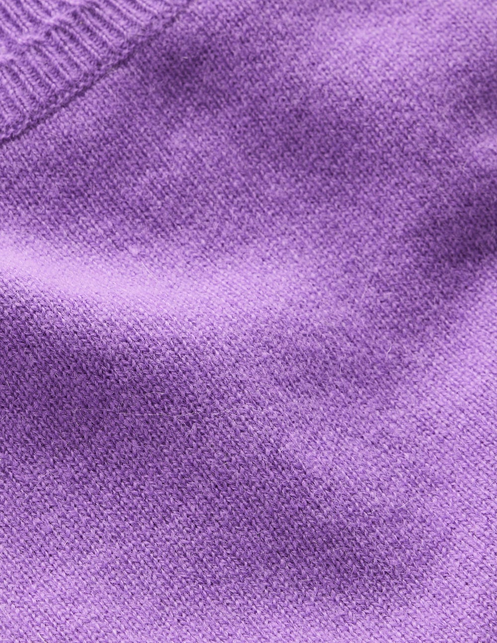 Eva Cashmere Crew Neck Sweater-Purple Topaz - Image 6