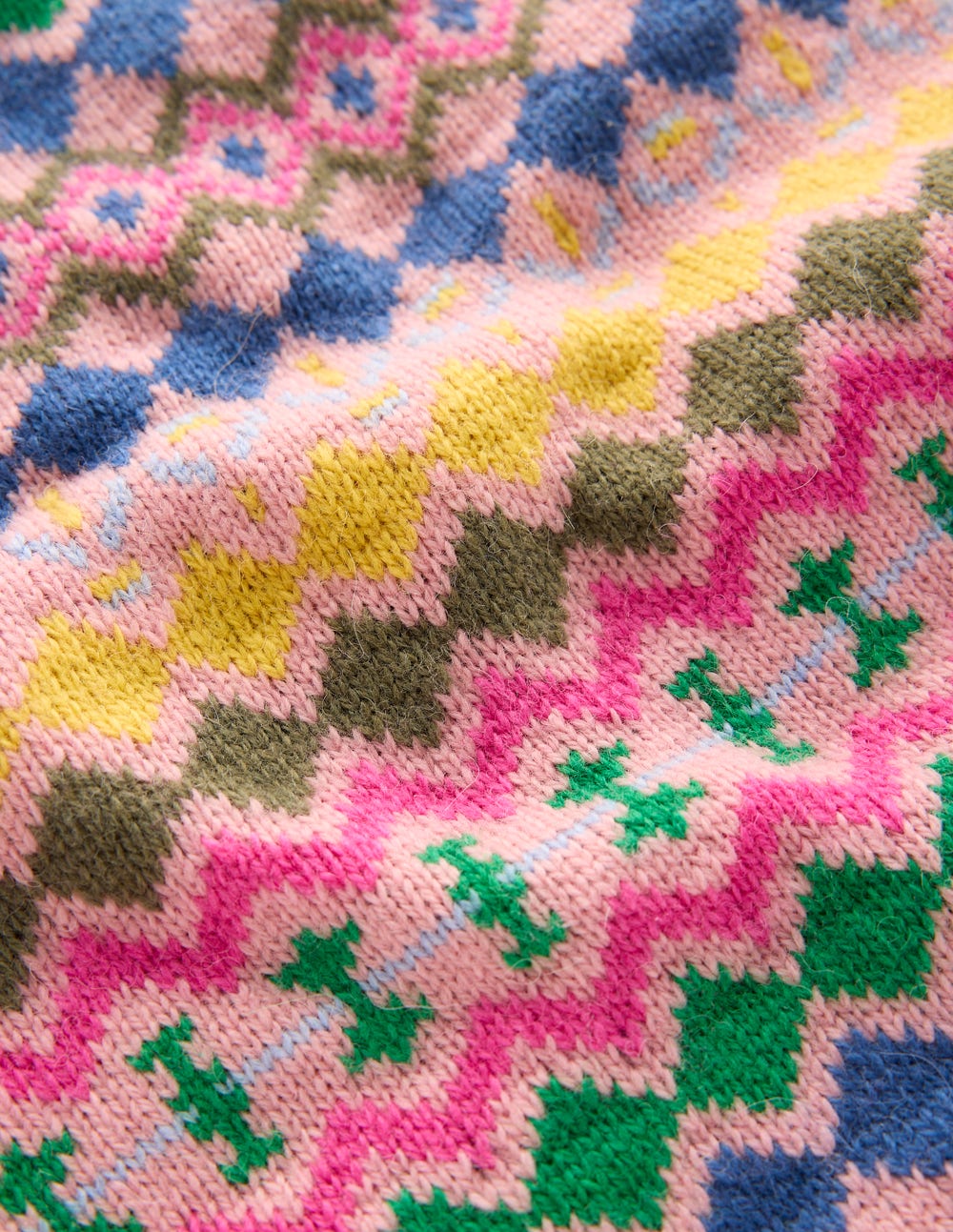 Edie Fair Isle Sweater-Pink. Geo Fair Isle - Image 7