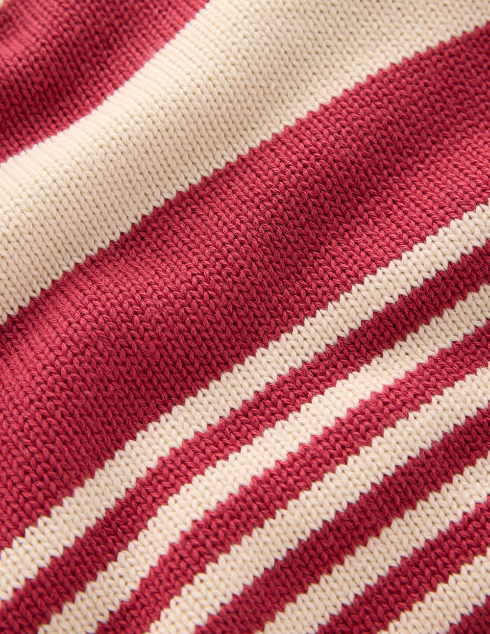 Jemma Chunky Cotton Sweater-Warm Ivory/ Terracotta - Image 7