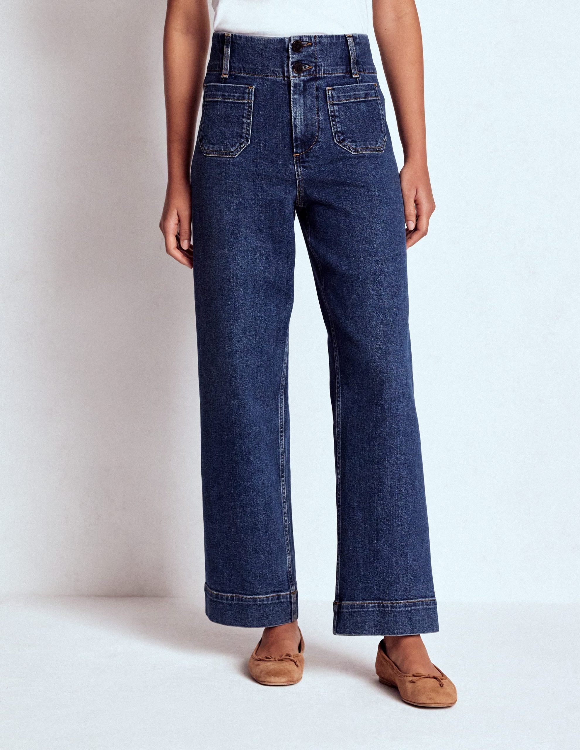 Patch Pocket Cropped Pants-Mid Vintage - Image 8