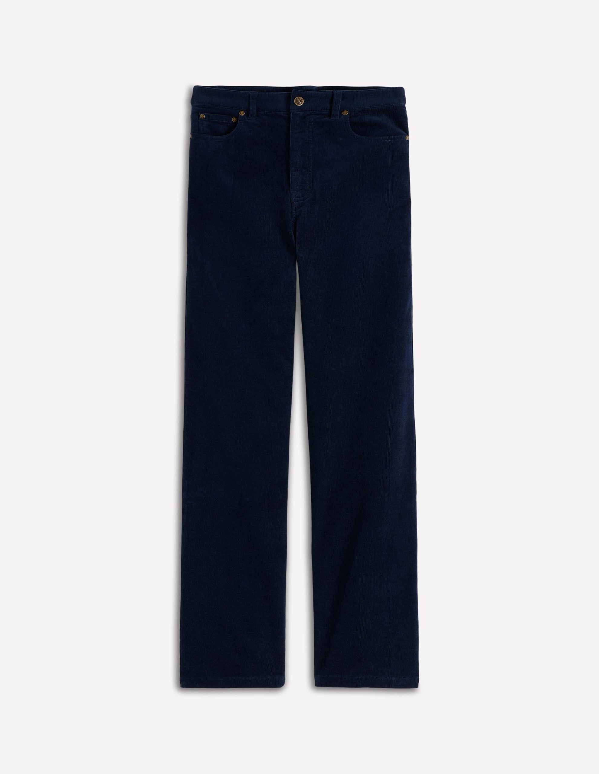 5-Pocket Cord Column Jeans-Navy - Image 5