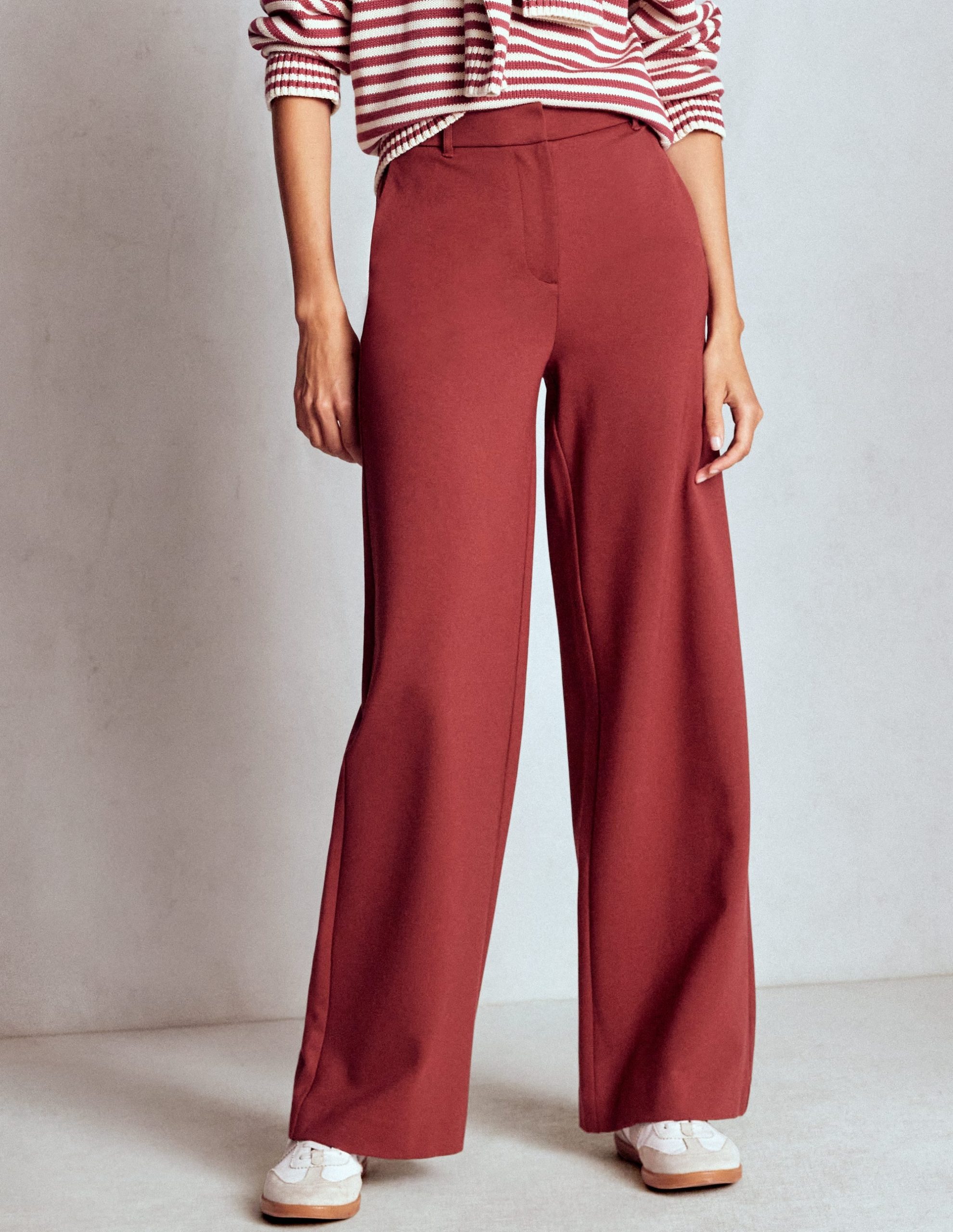 Belgravia Ponte Pants-Chestnut - Image 3