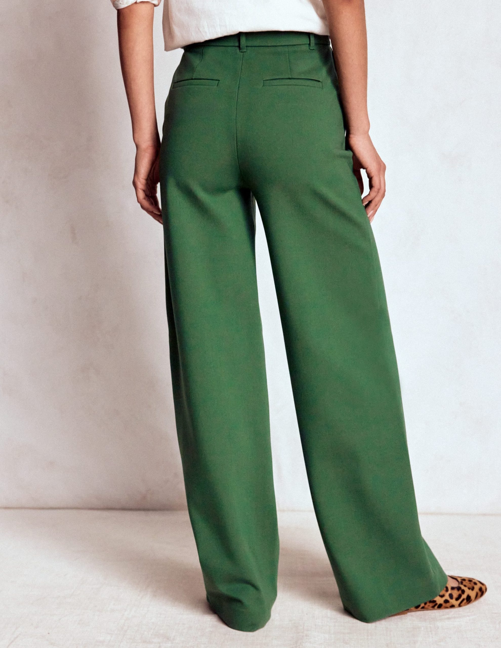 Belgravia Ponte Pants-Hunter Green - Image 3