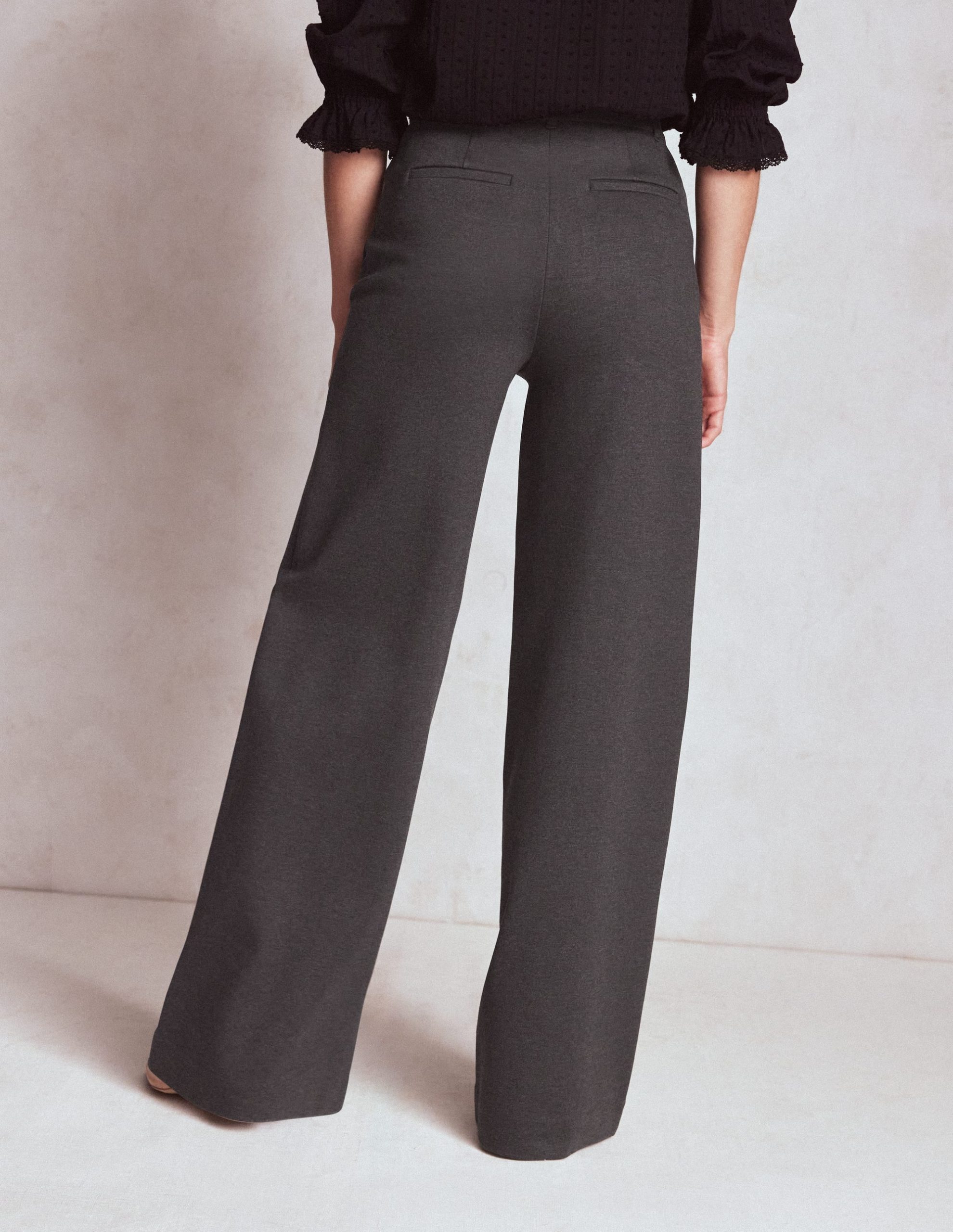 Belgravia Ponte Pants-Charcoal Grey - Image 3