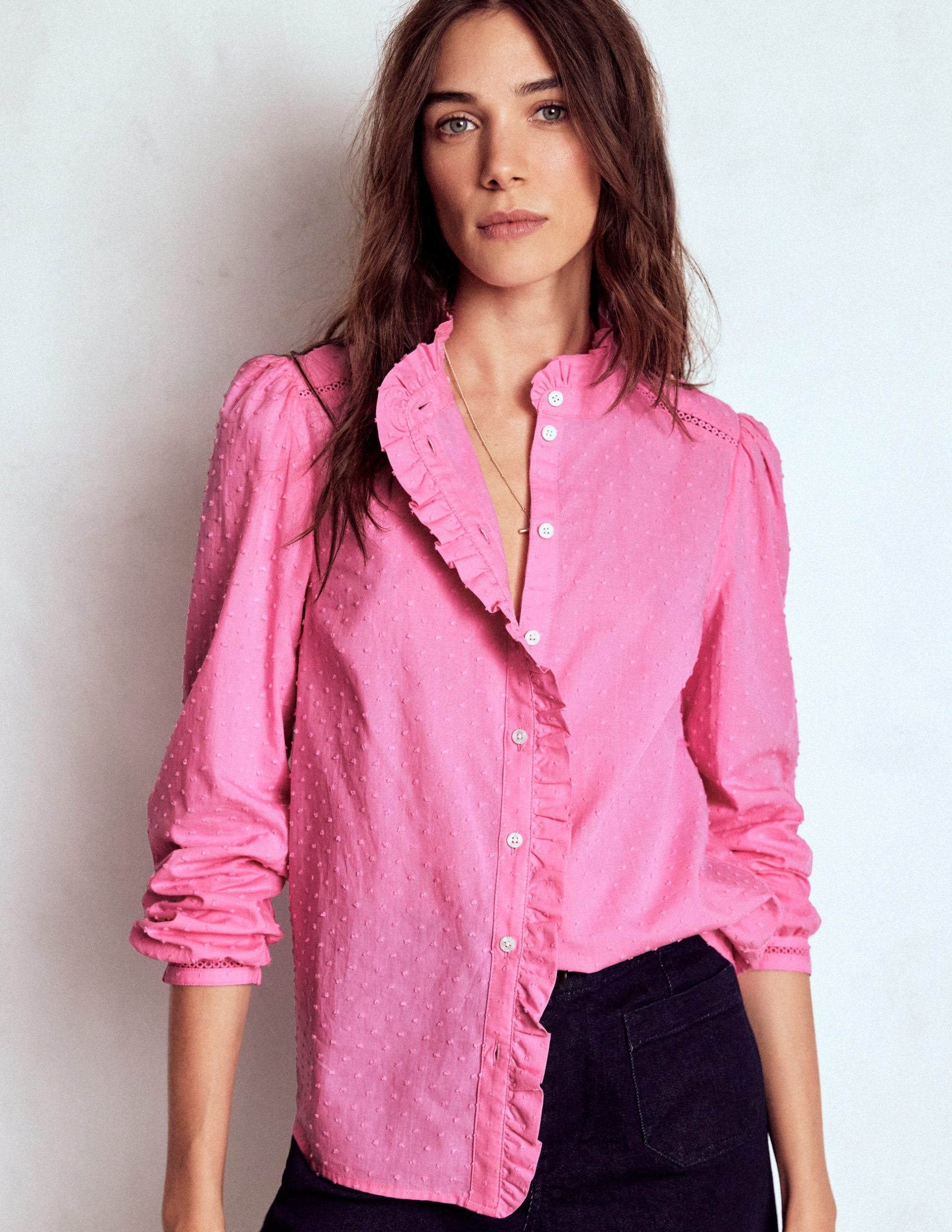 Helena Cotton Dobby Top-Rose Bloom - Image 4