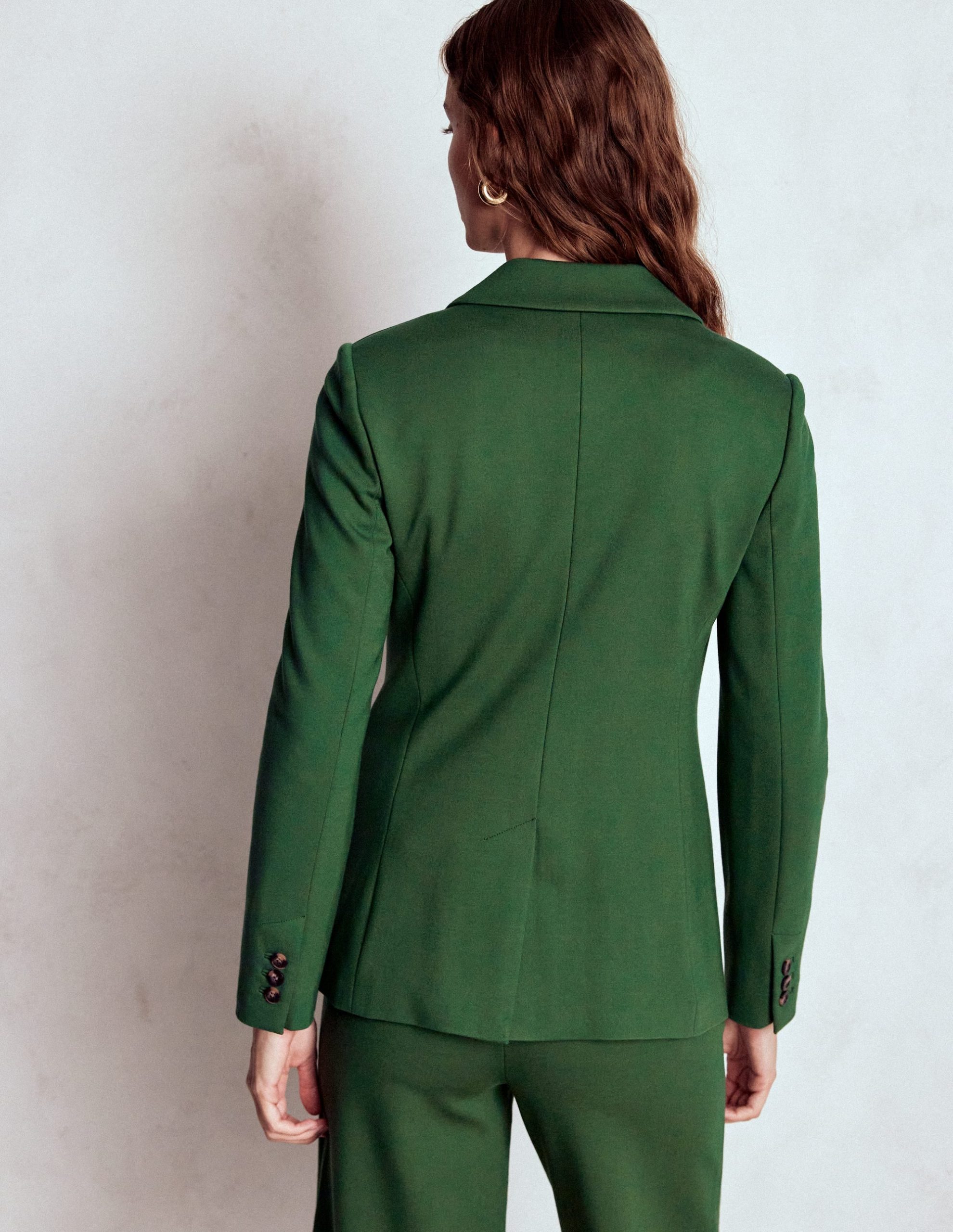 Marylebone Ponte Blazer-Hunter green - Image 3