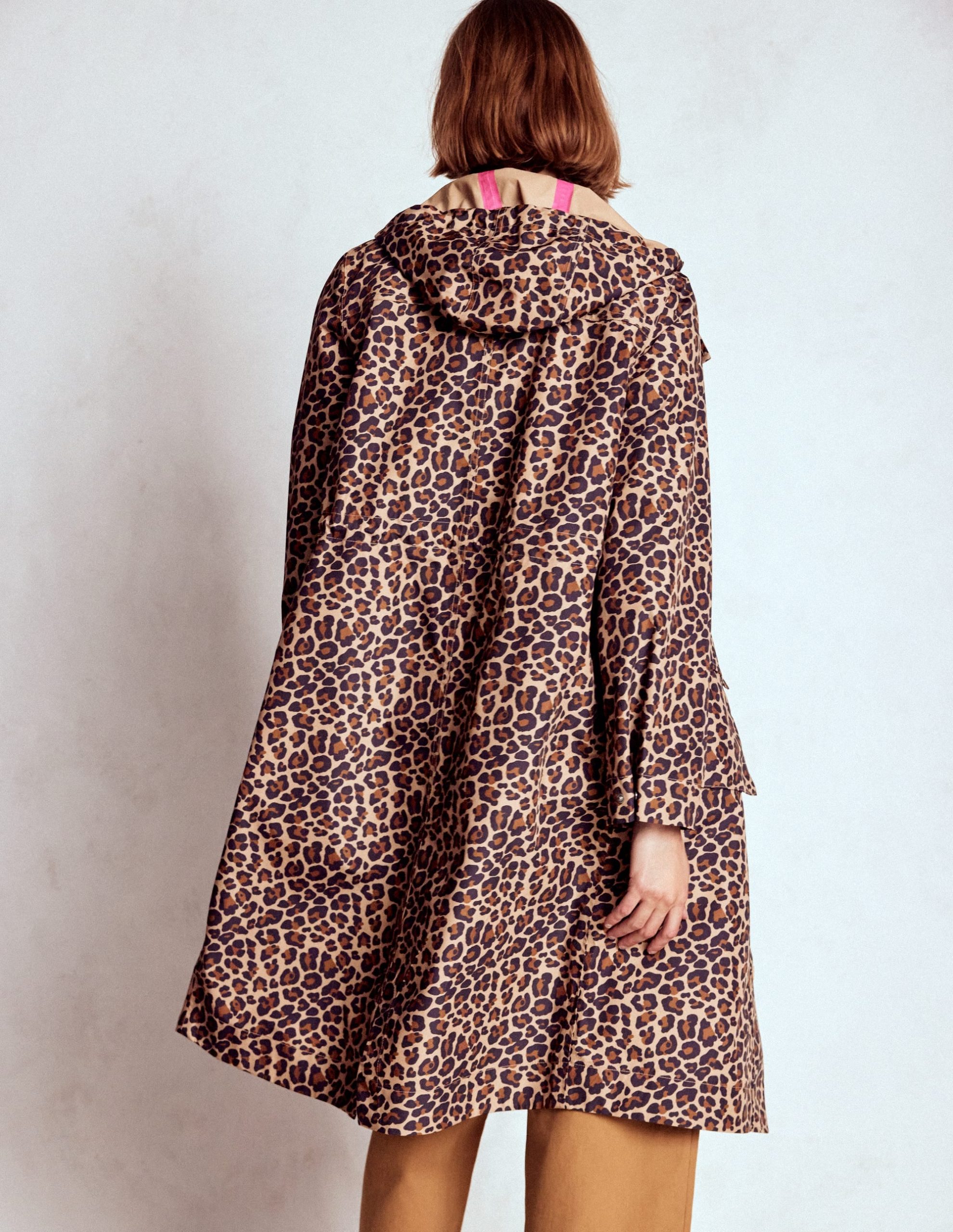 Longline Rain Mac-Multi. Cheetah Pop - Image 3