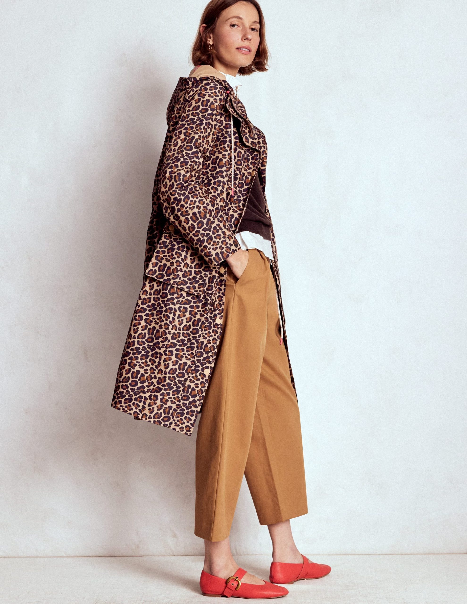 Longline Rain Mac-Multi. Cheetah Pop - Image 4