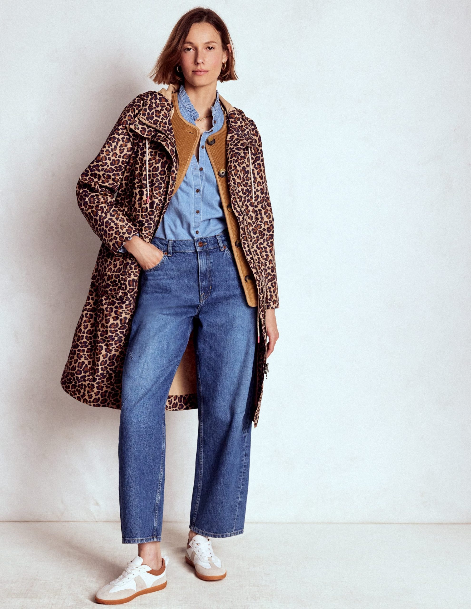 Longline Rain Mac-Multi. Cheetah Pop - Image 5