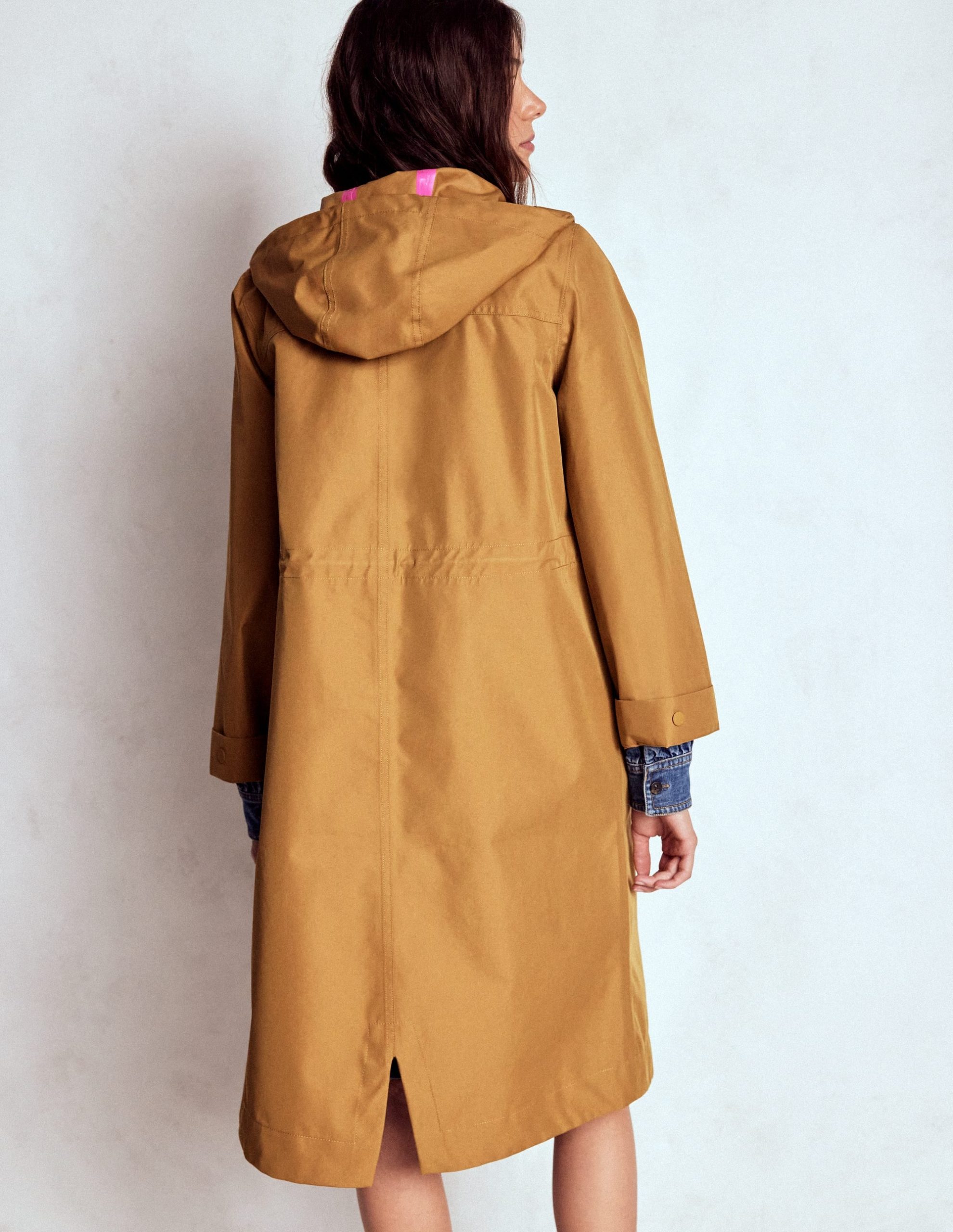 Longline Rain Mac-Hazelnut Brown - Image 2