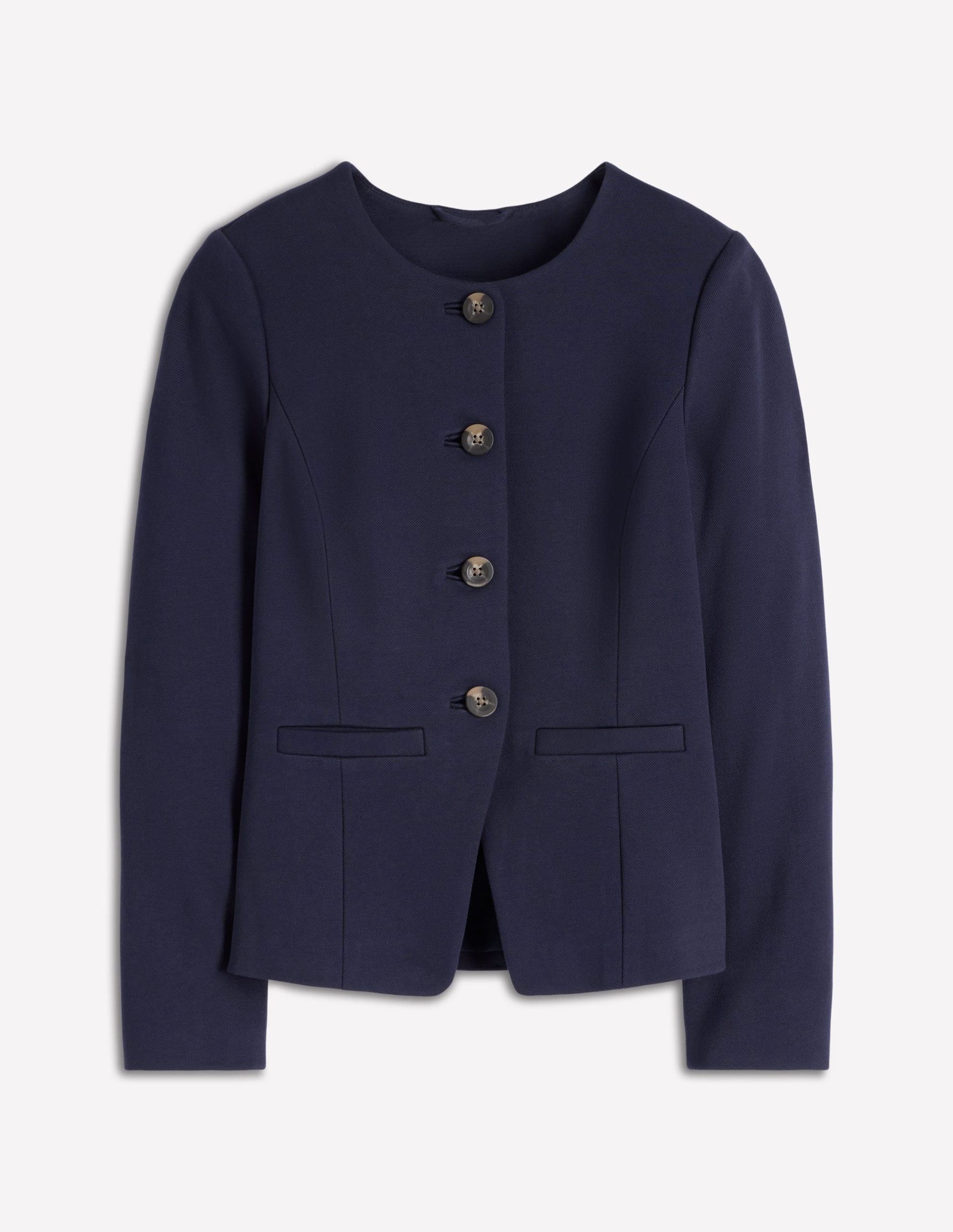 Hampstead Ponte Twill Blazer-Navy - Image 6