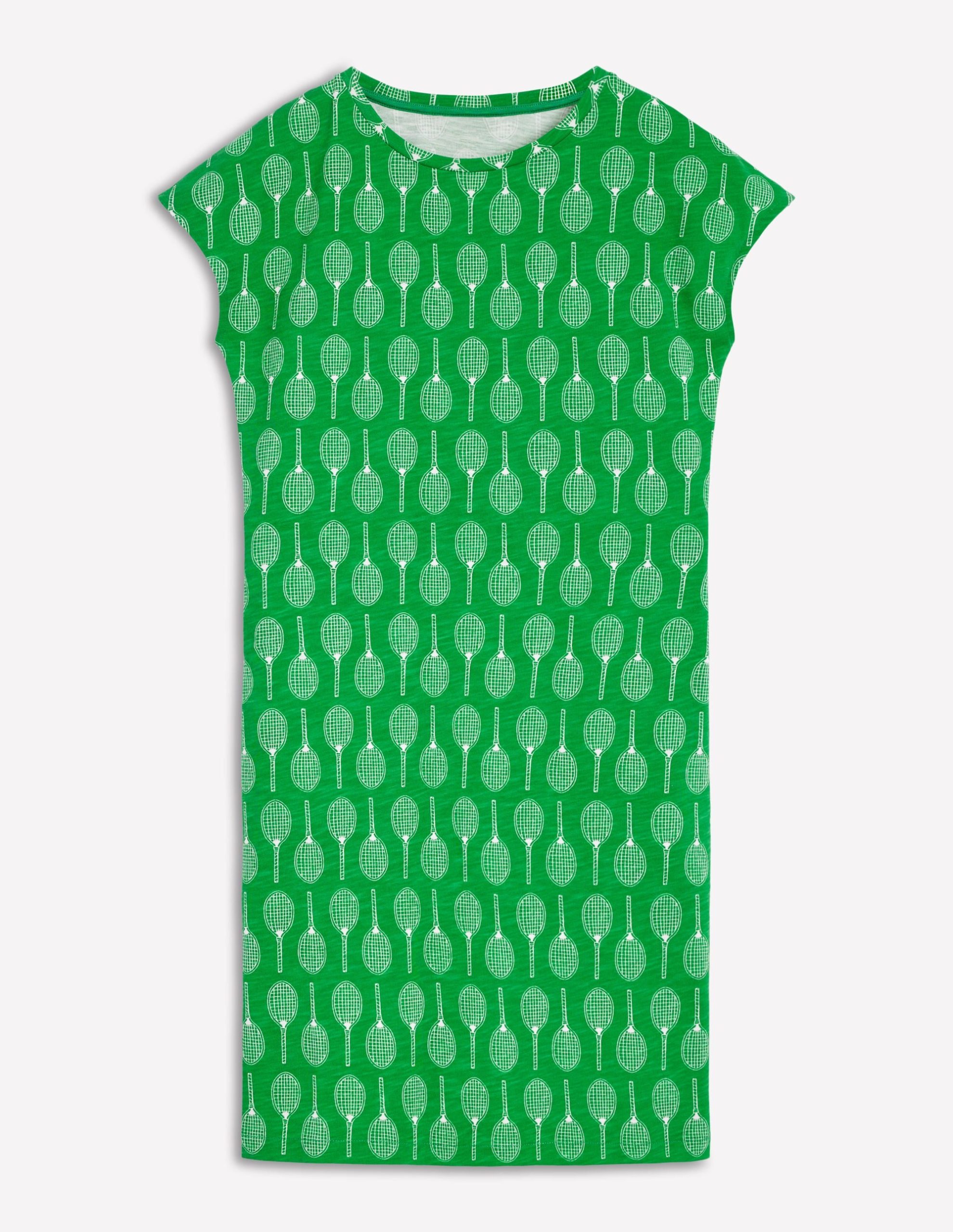 Leah Jersey T-shirt Dress-Rich Emerald. Tennis - Image 5