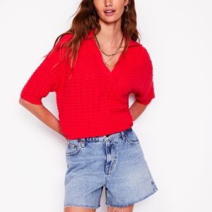 Cut Off Denim Shorts-Light Vintage