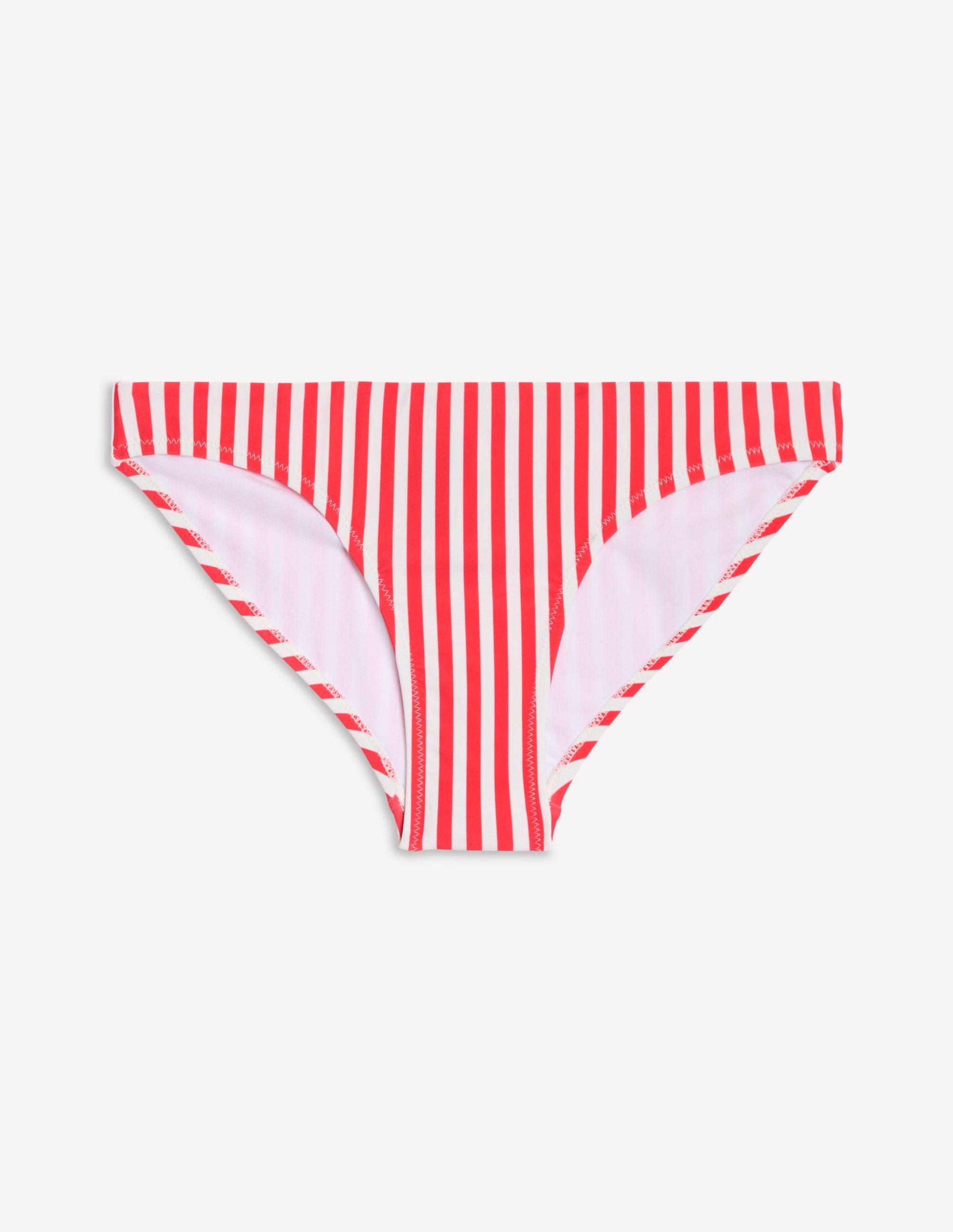 Classic Bikini Bottoms-Coral Punch/Ivory Stripe - Image 5