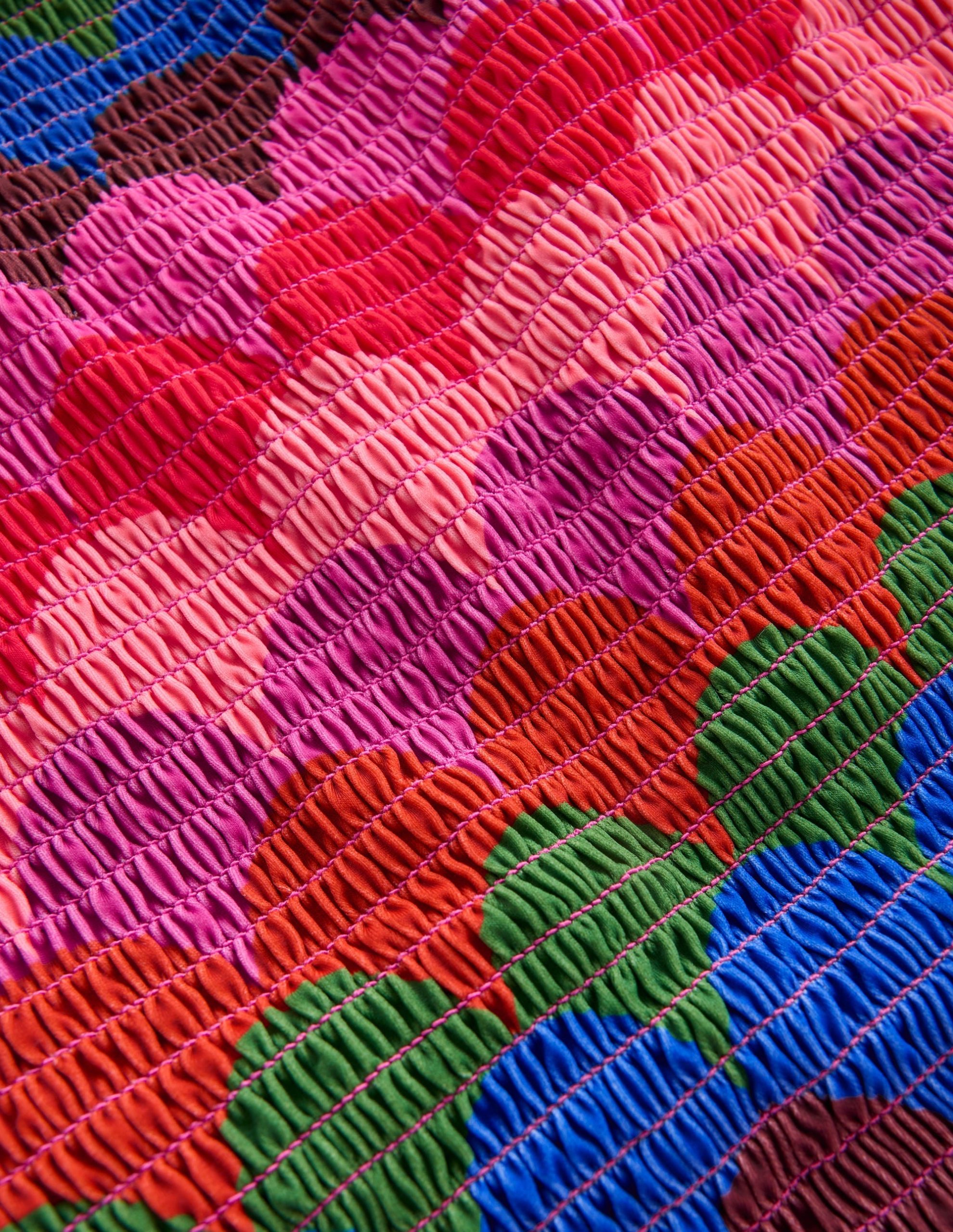 Milos Smocked Swimsuit-Multi. Scallop Stripe - Image 6