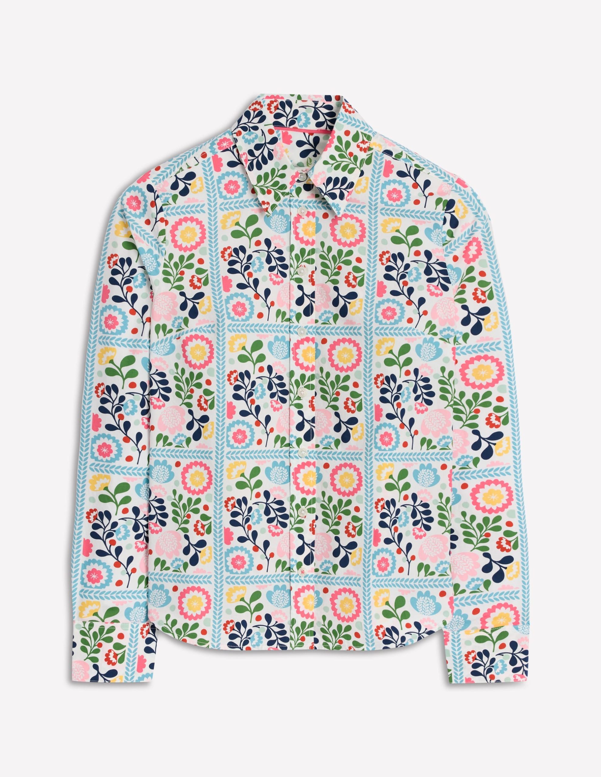 Sienna Cotton Shirt-Multi. Vine Tile - Image 6