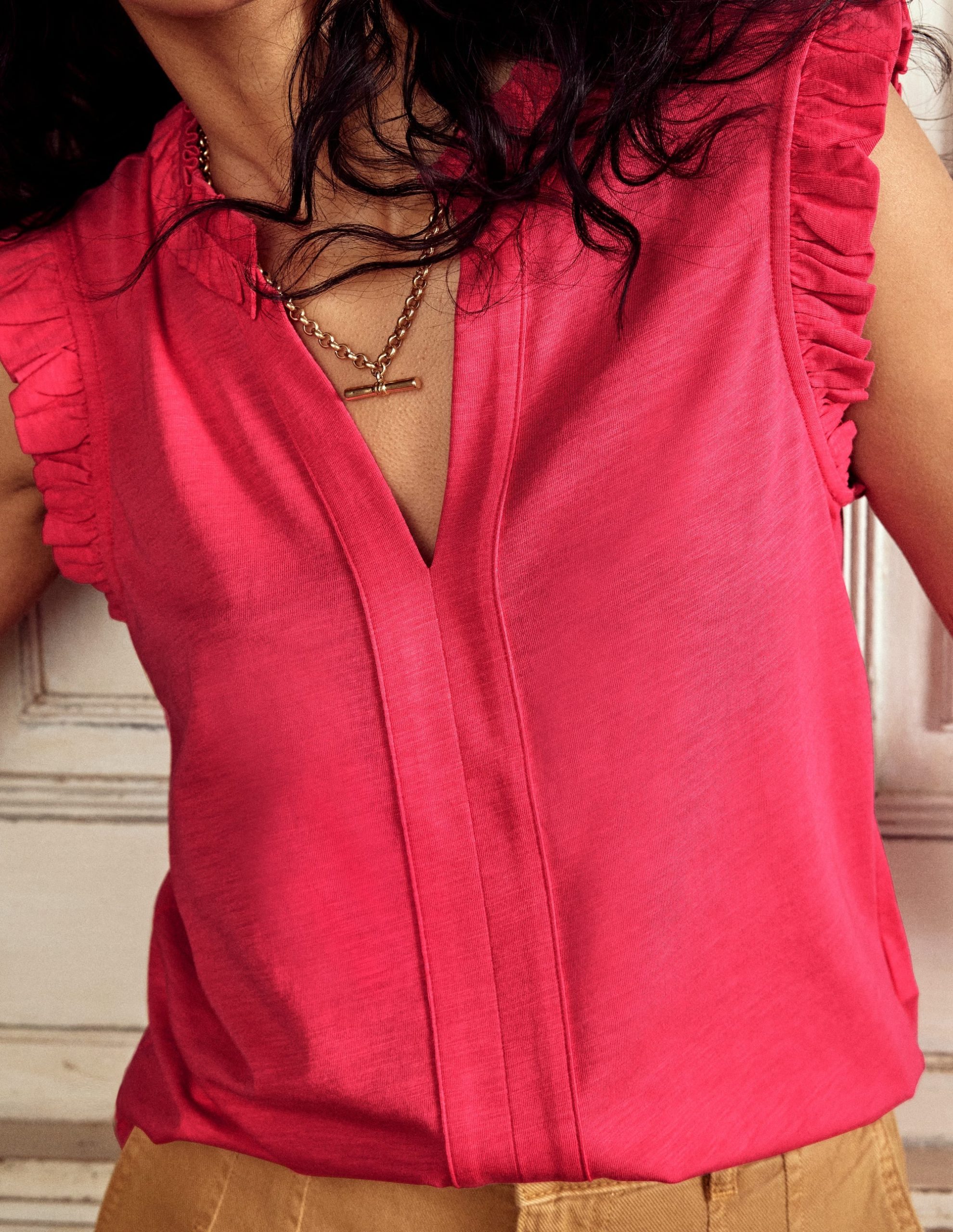 Lola Sleeveless Top-Rethink Pink - Image 2