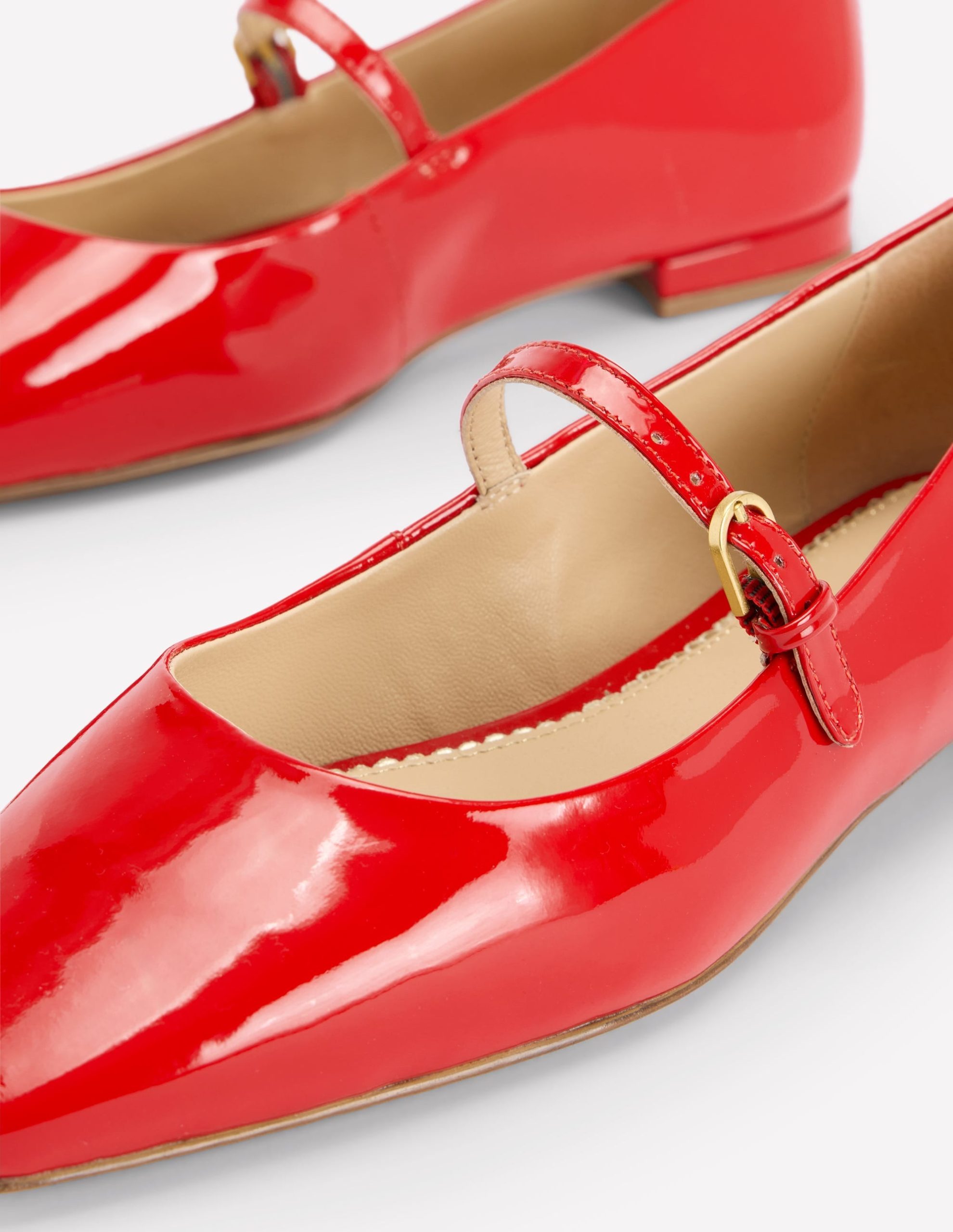 Penelope Mary Jane Flat-Post Box Red Patent - Image 4