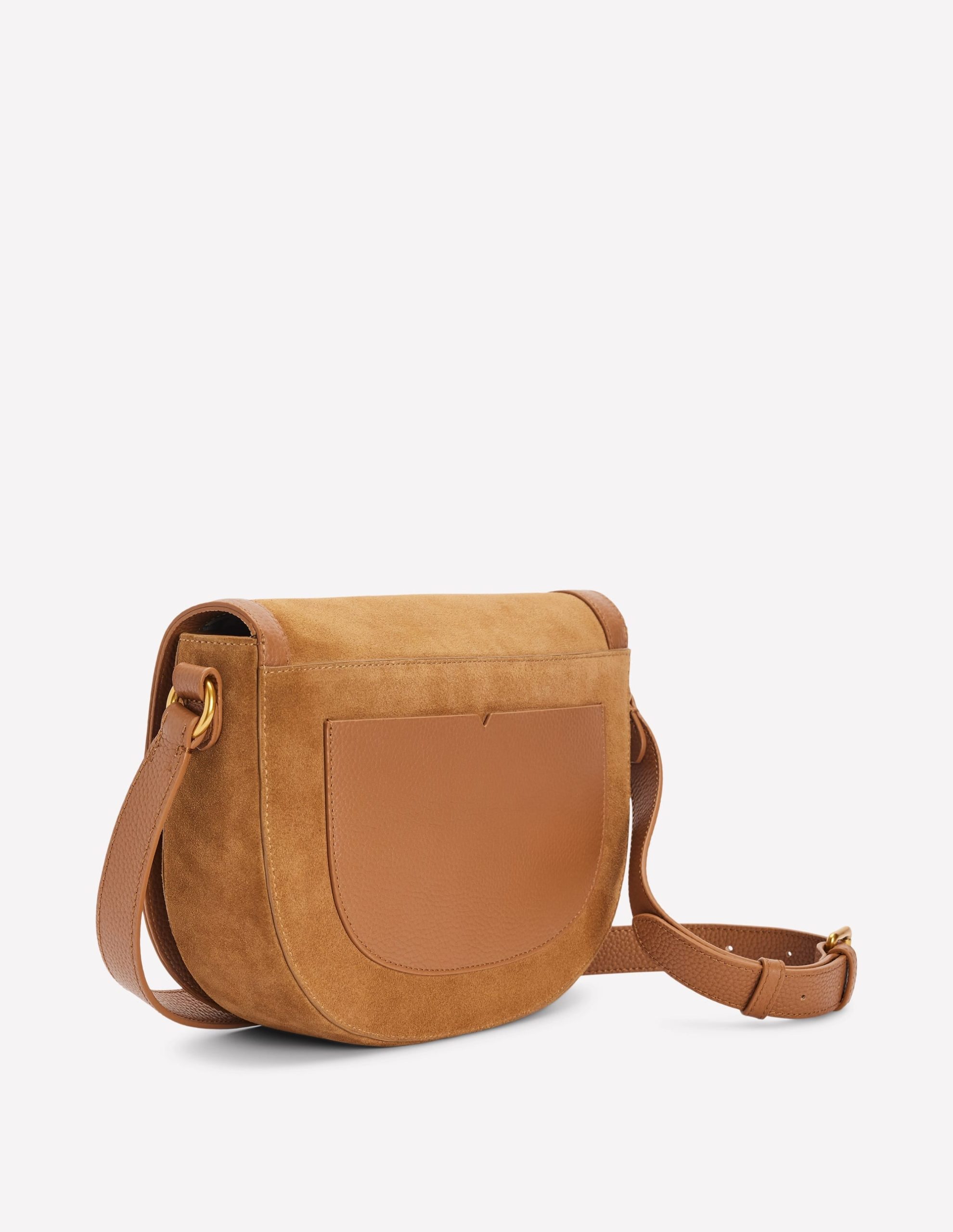 Iris Snaffle Leather Satchel-Tan - Image 3