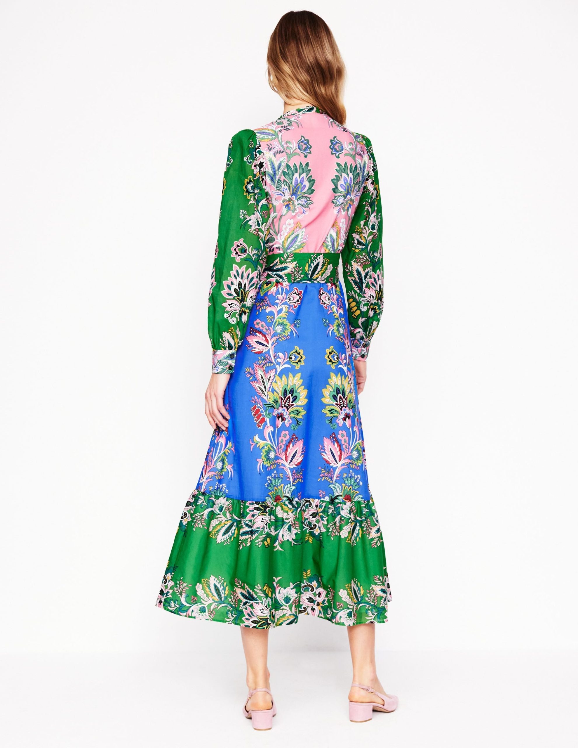 Mia Tiered Shirt Dress-Multi. Botanica Terrace - Image 8