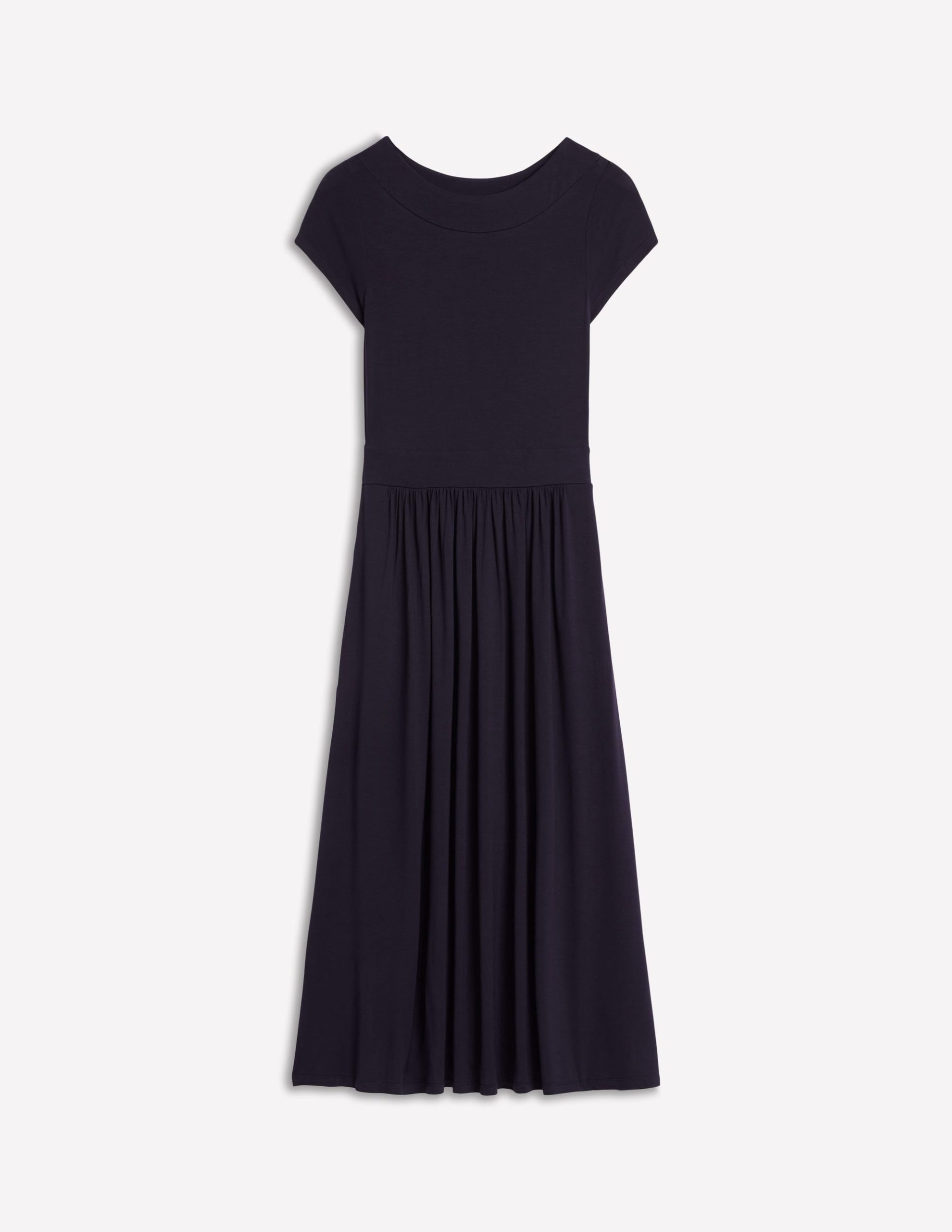 Melanie Jersey Midi Dress-Navy - Image 5