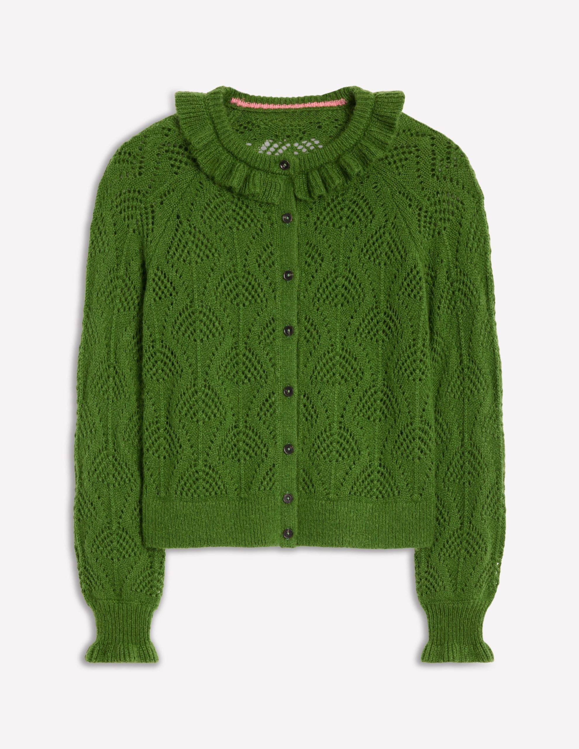 Alice Fluffy Stitch Cardigan-Promenade Green - Image 6