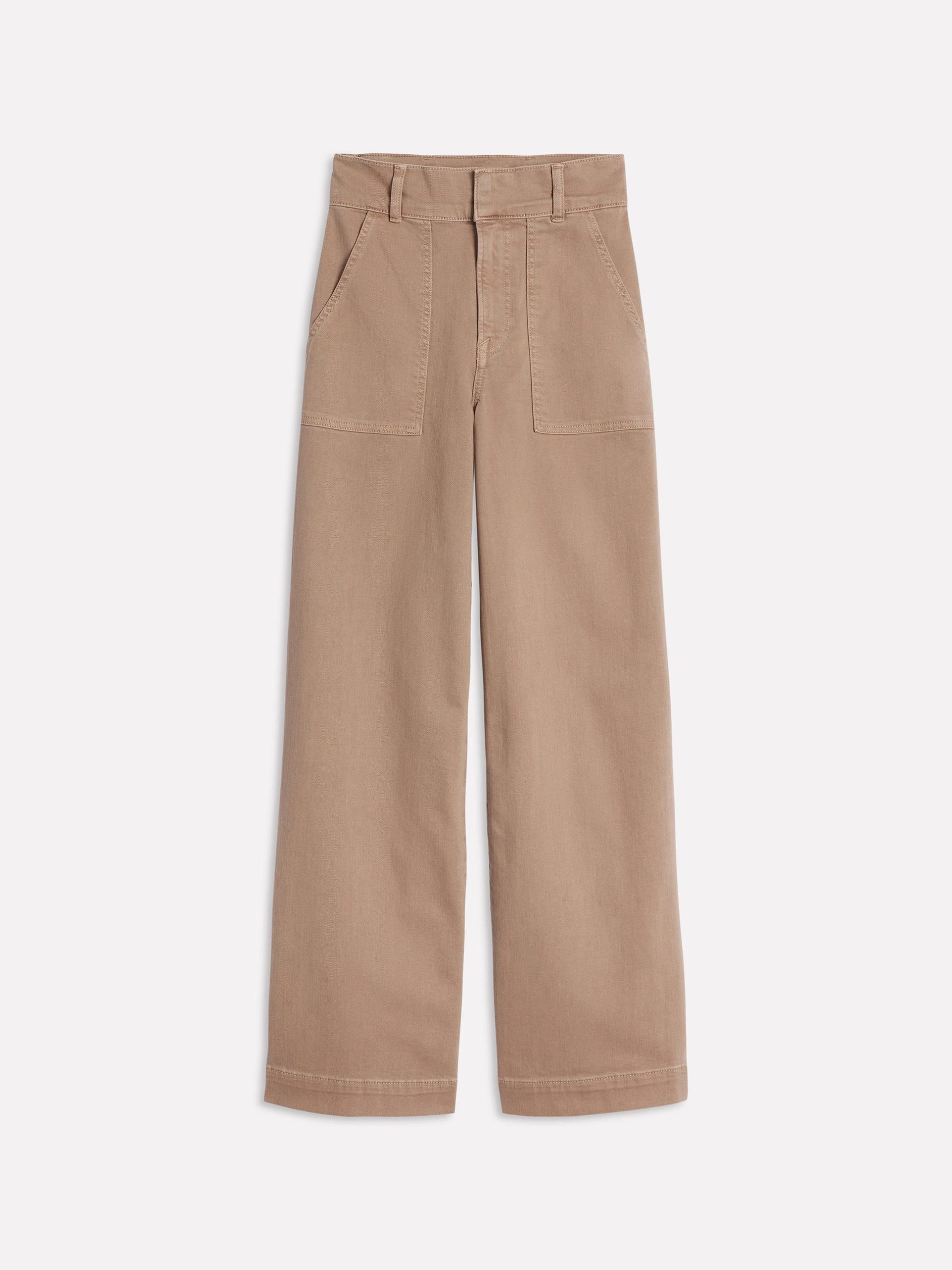 Wide Leg Cargo Pants-Cappuccino - Image 2