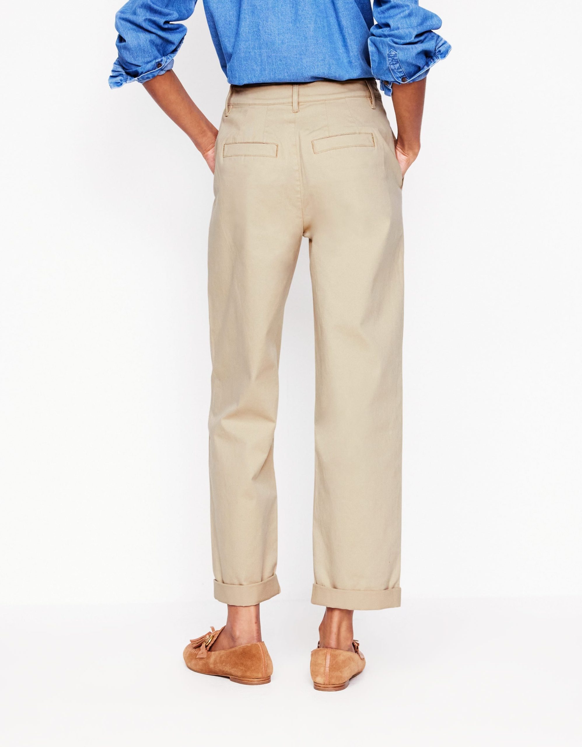 Barnsbury Chino Pants-Oatmeal - Image 4