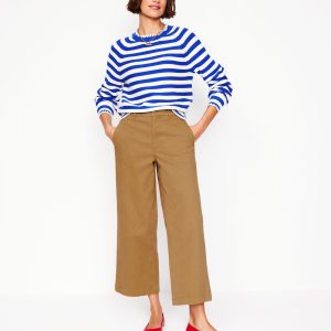 Barnsbury Crop Chino Pants-Hazelnut Brown
