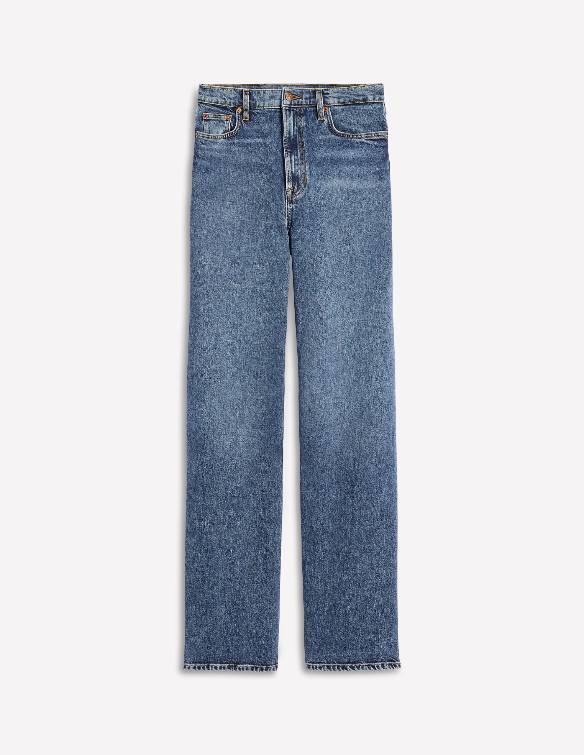 High Rise Column Leg Jeans-Mid Vintage - Image 16
