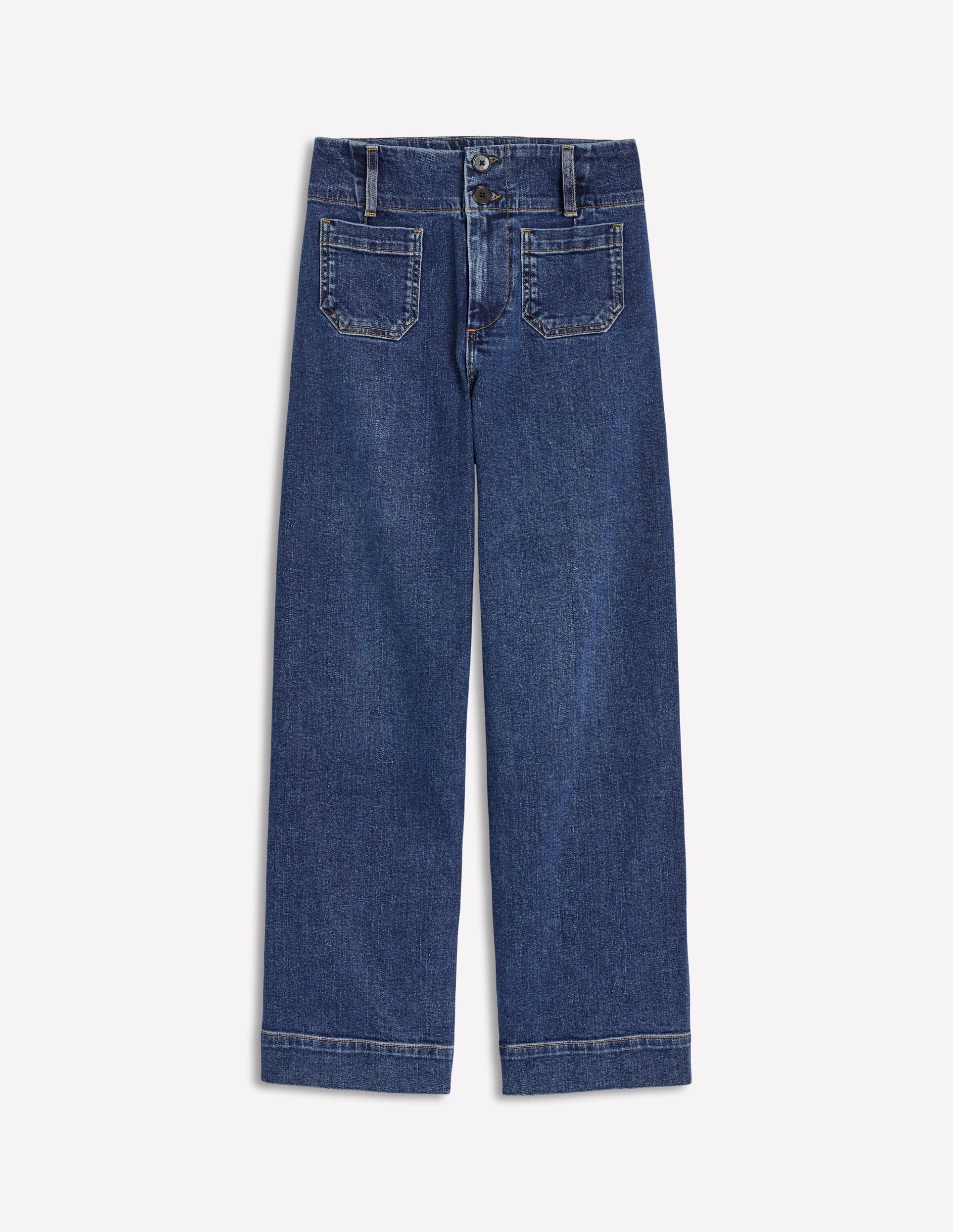 Patch Pocket Cropped Pants-Mid Vintage - Image 14