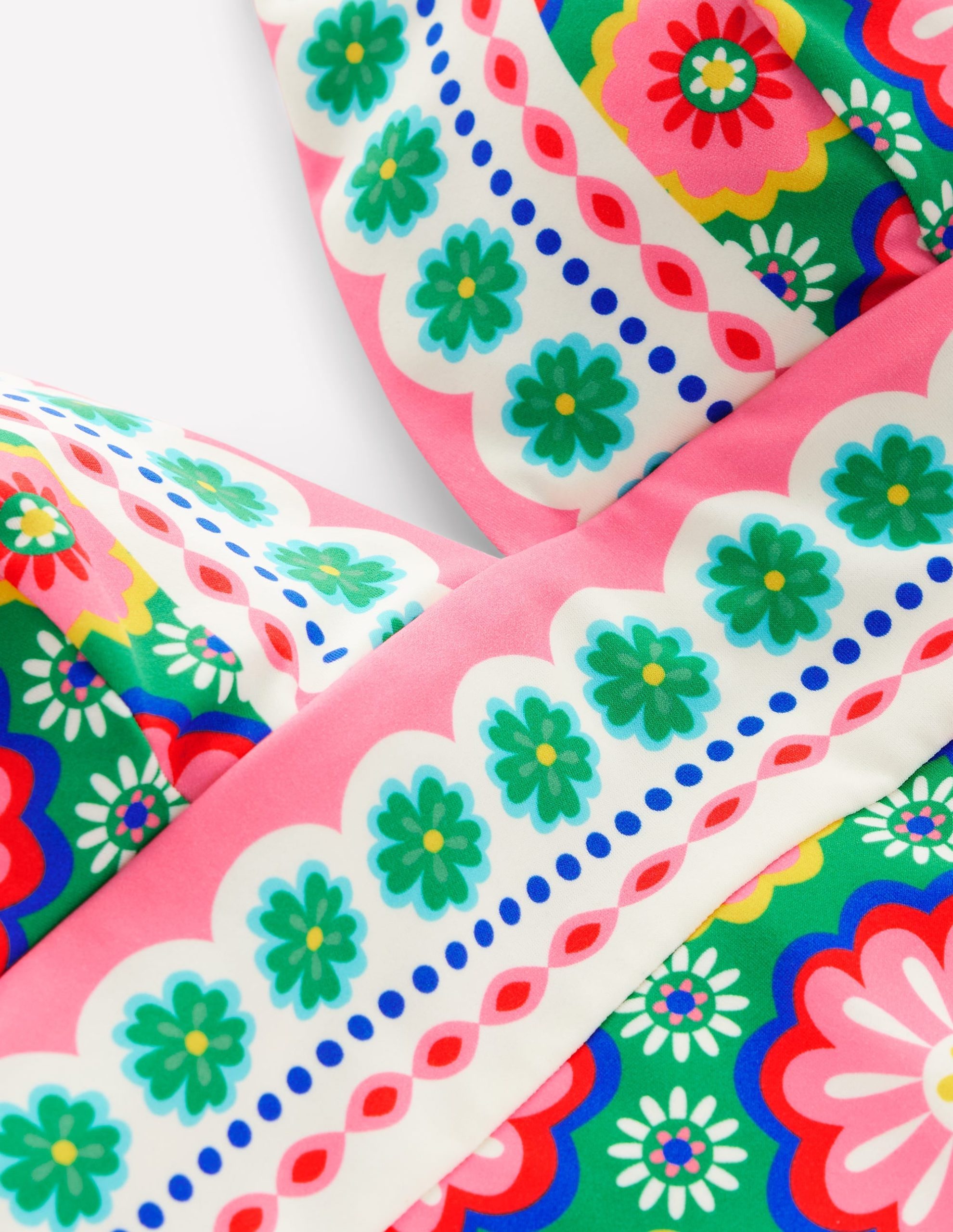 Porto V-Neck Swimsuit-Multi. Flower Tile - Image 7